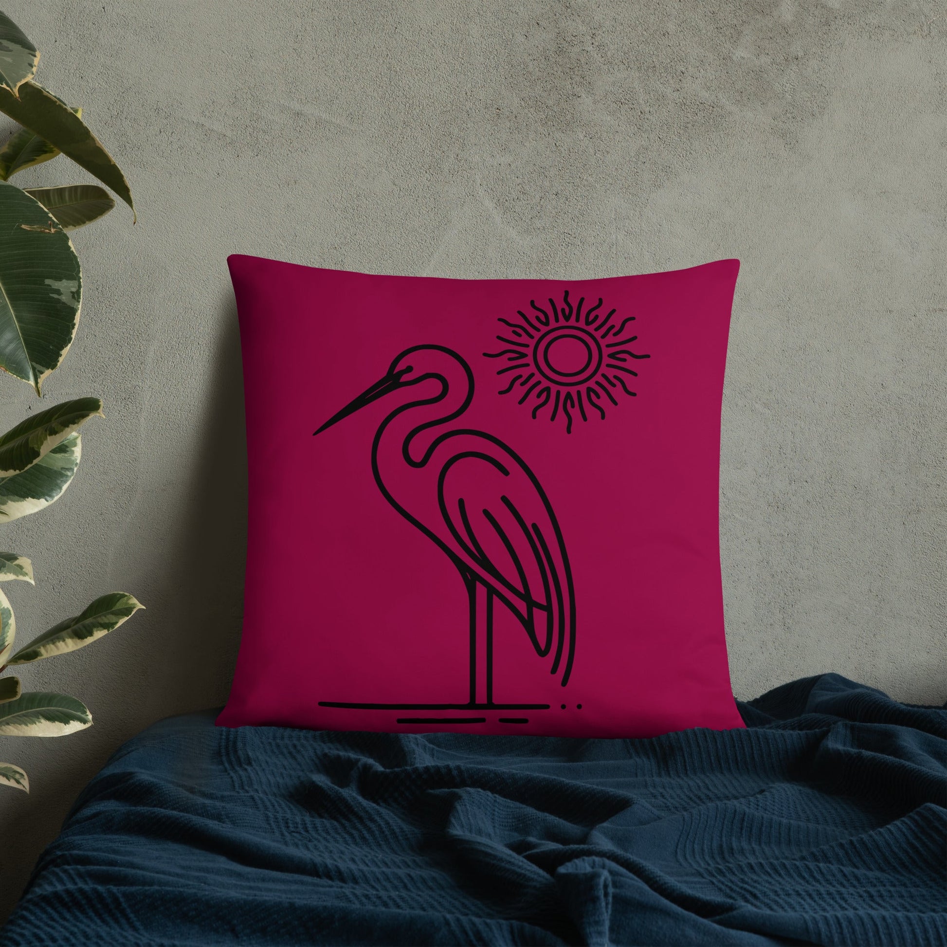 Great Blue Heron II Basic Pillow - Pillows - Discovery Co.