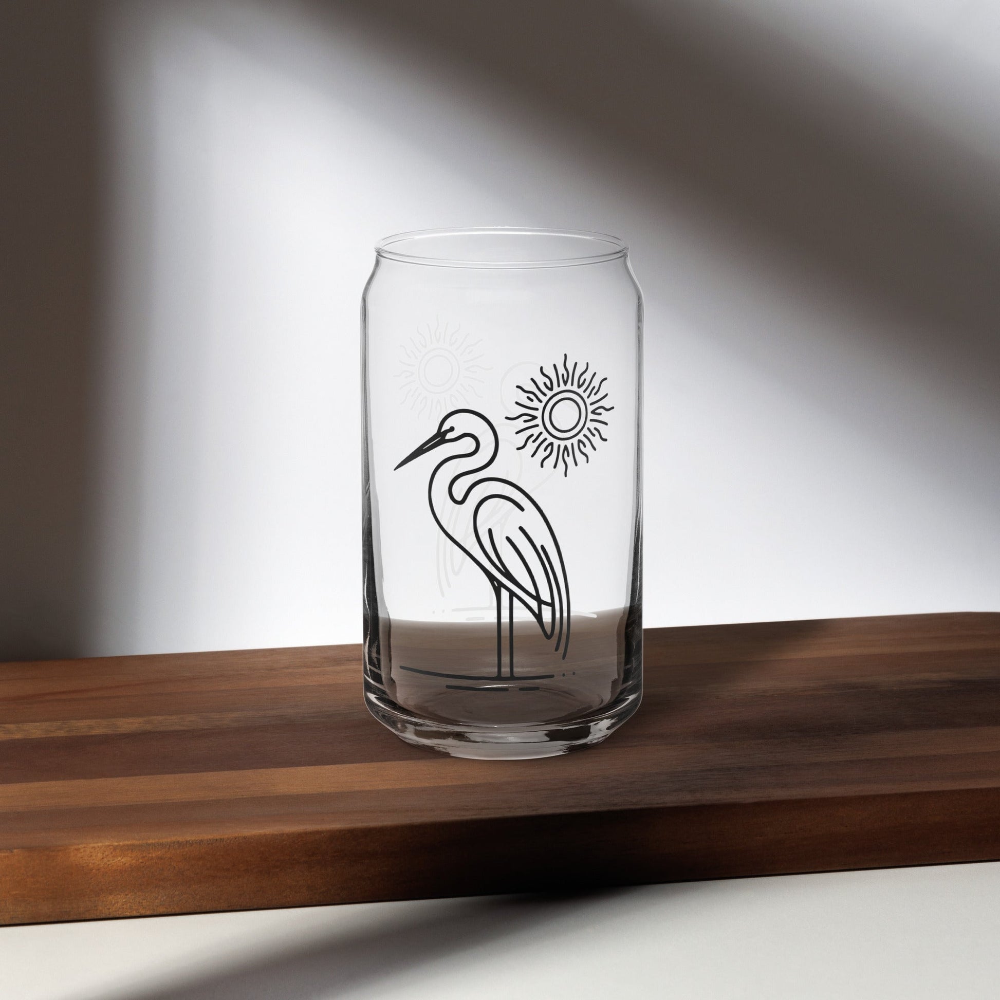 Great Blue Heron II Can - Shaped Glass - Can - Shaped Glass - Discovery Co.