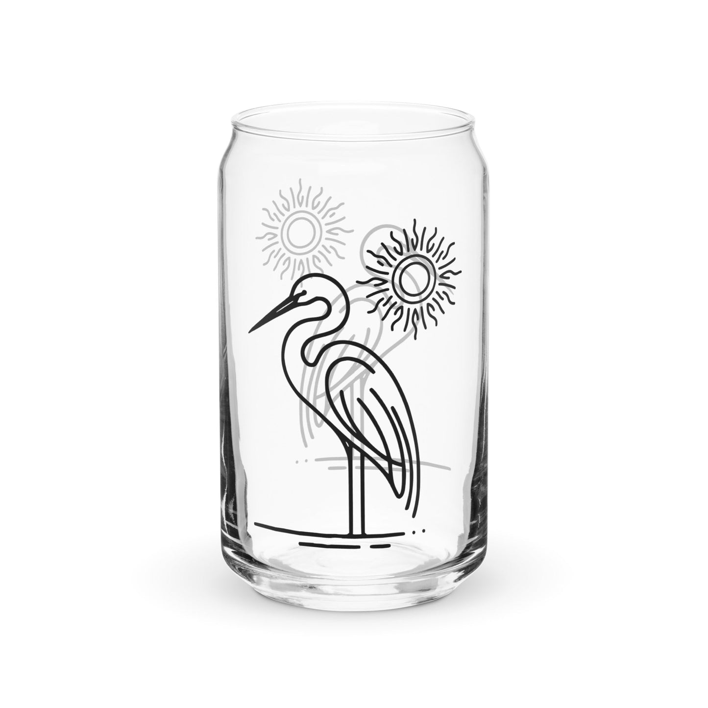Great Blue Heron II Can - Shaped Glass - Can - Shaped Glass - Discovery Co.