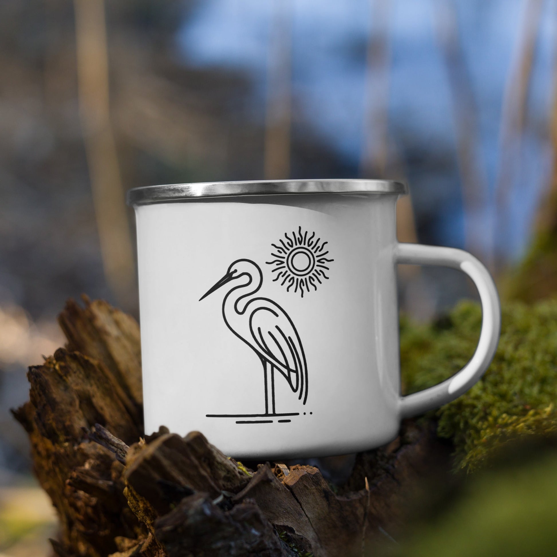 Great Blue Heron II Enamel Mug - Mugs - Discovery Co.