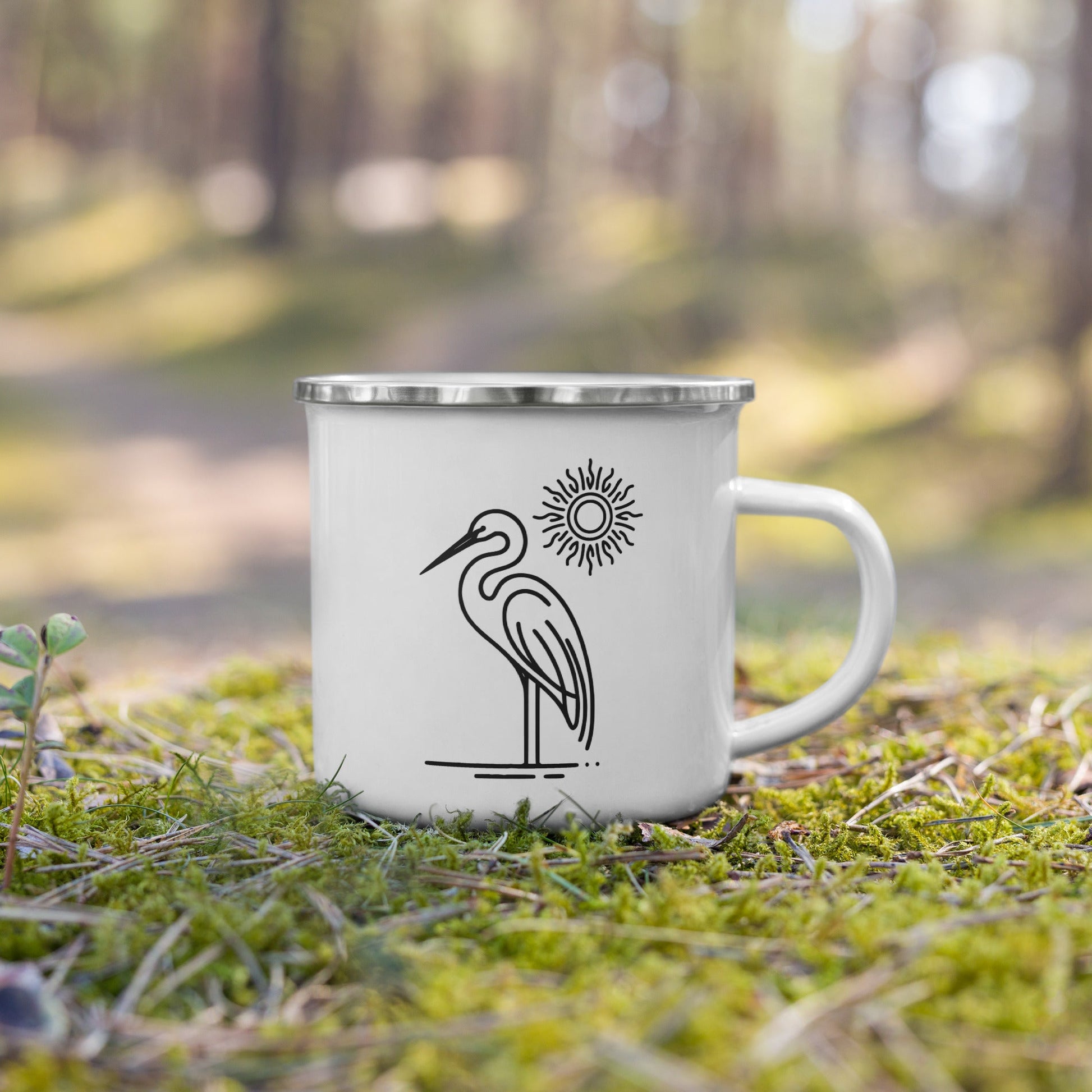 Great Blue Heron II Enamel Mug - Mugs - Discovery Co.