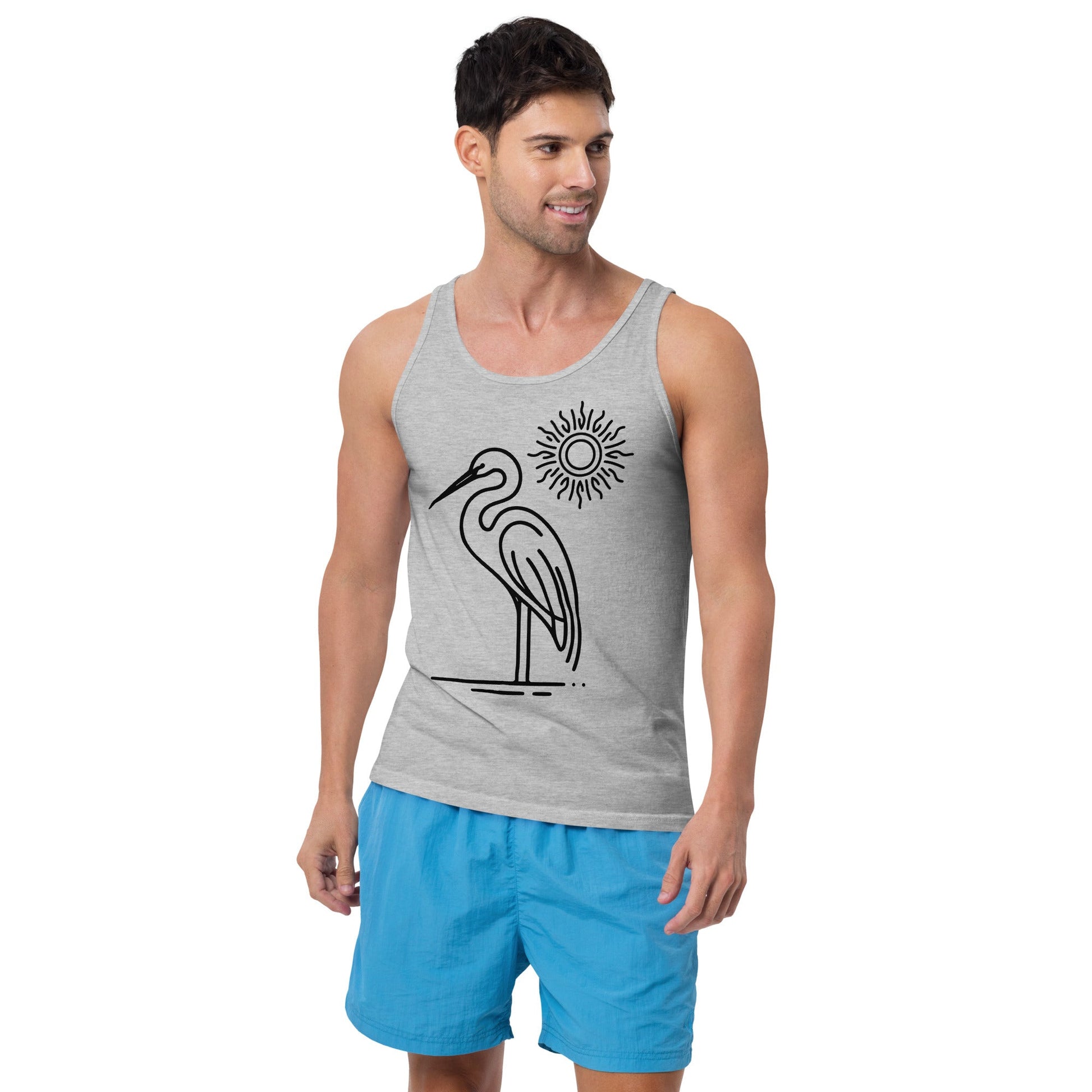 Great Blue Heron II Men's Tank Top - Men's Shirts - Discovery Co.