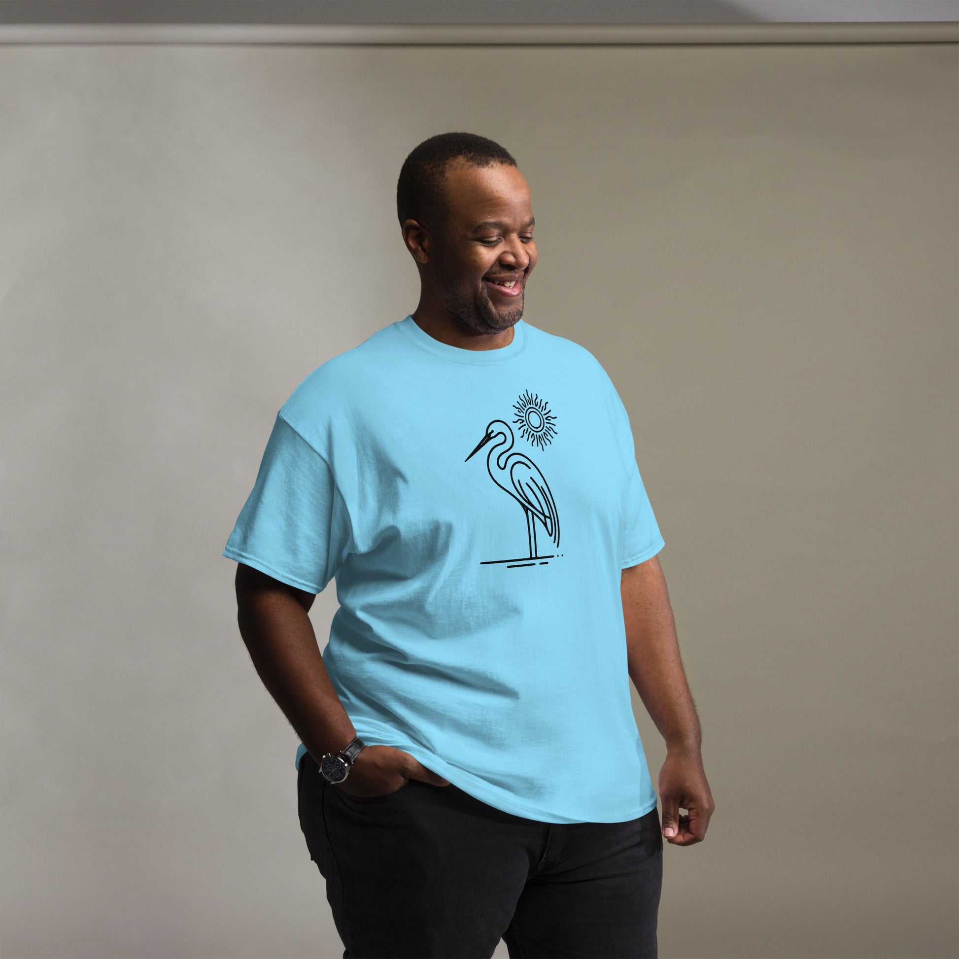 Great Blue Heron II Men's (Unisex) Classic Tee - Men's Shirts - Discovery Co.