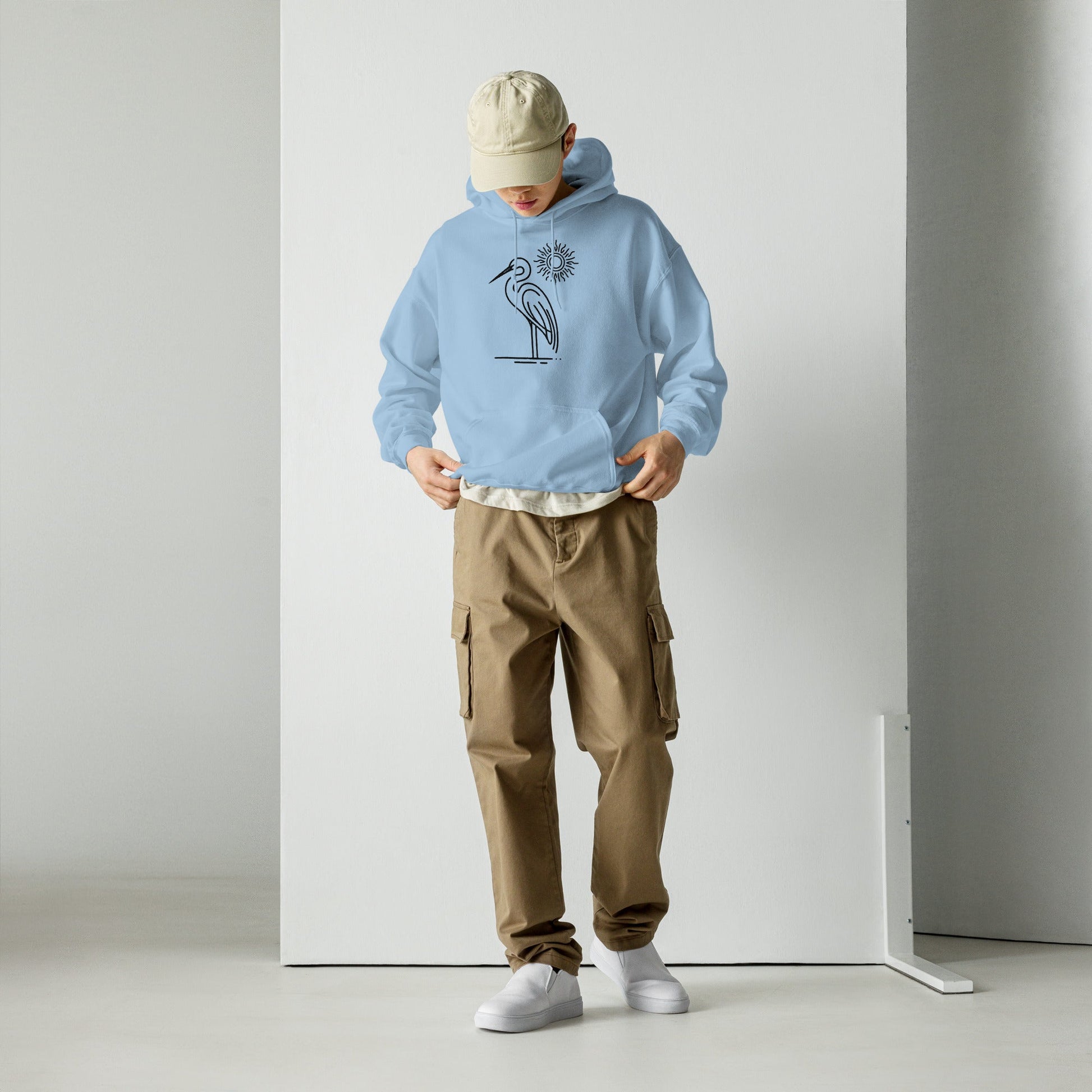 Great Blue Heron II Men's (Unisex) Hoodie - Hoodies - Discovery Co.