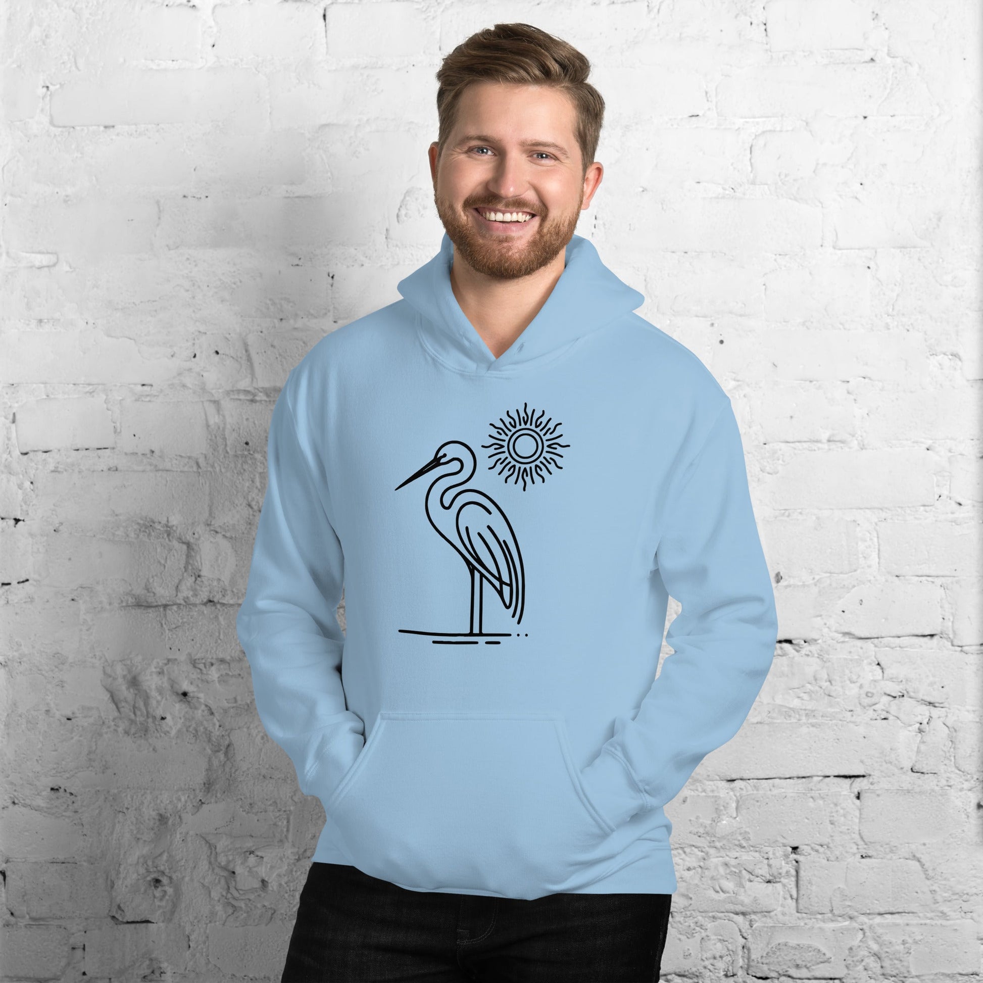 Great Blue Heron II Men's (Unisex) Hoodie - Hoodies - Discovery Co.