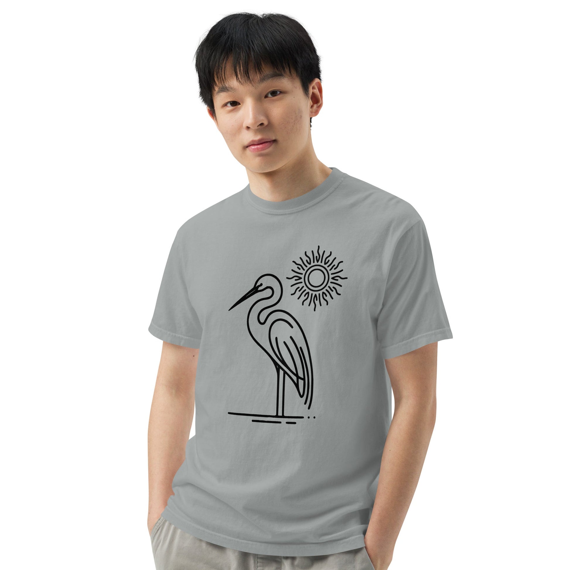 Great Blue Heron II Men's (Unisex) Premium Tee - Men's Shirts - Discovery Co.