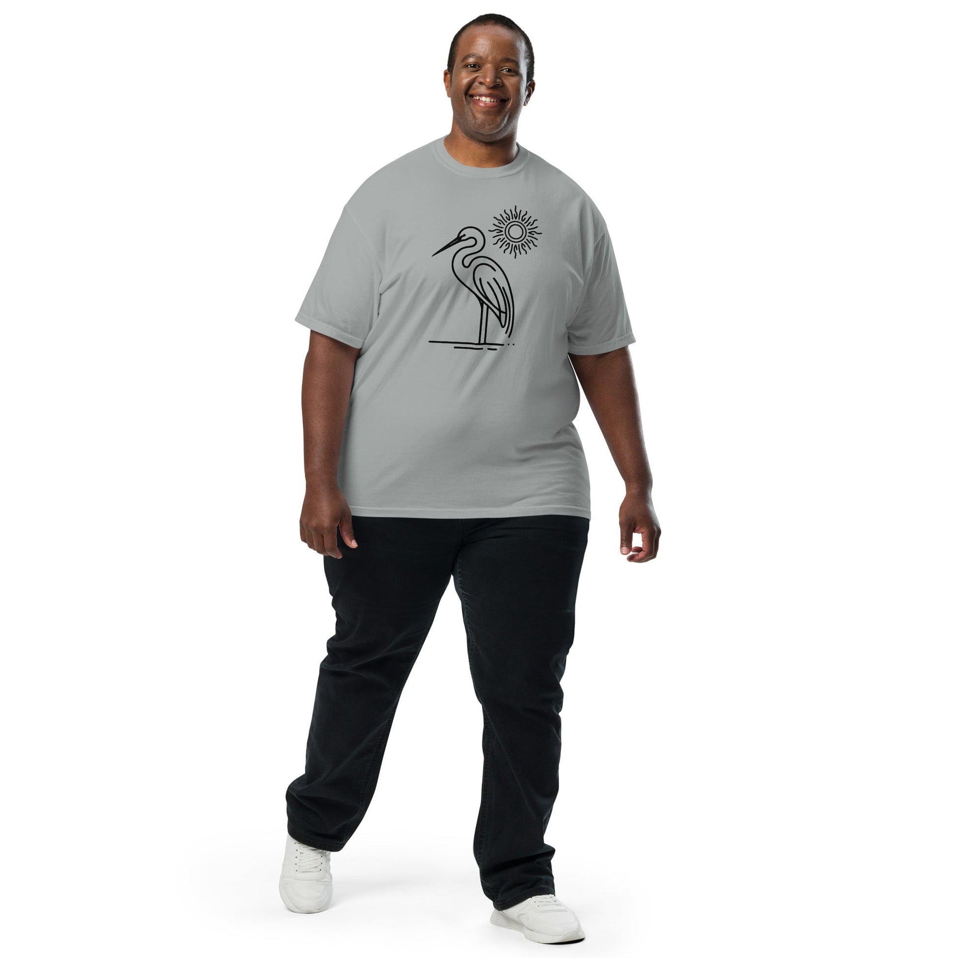 Great Blue Heron II Men's (Unisex) Premium Tee - Men's Shirts - Discovery Co.