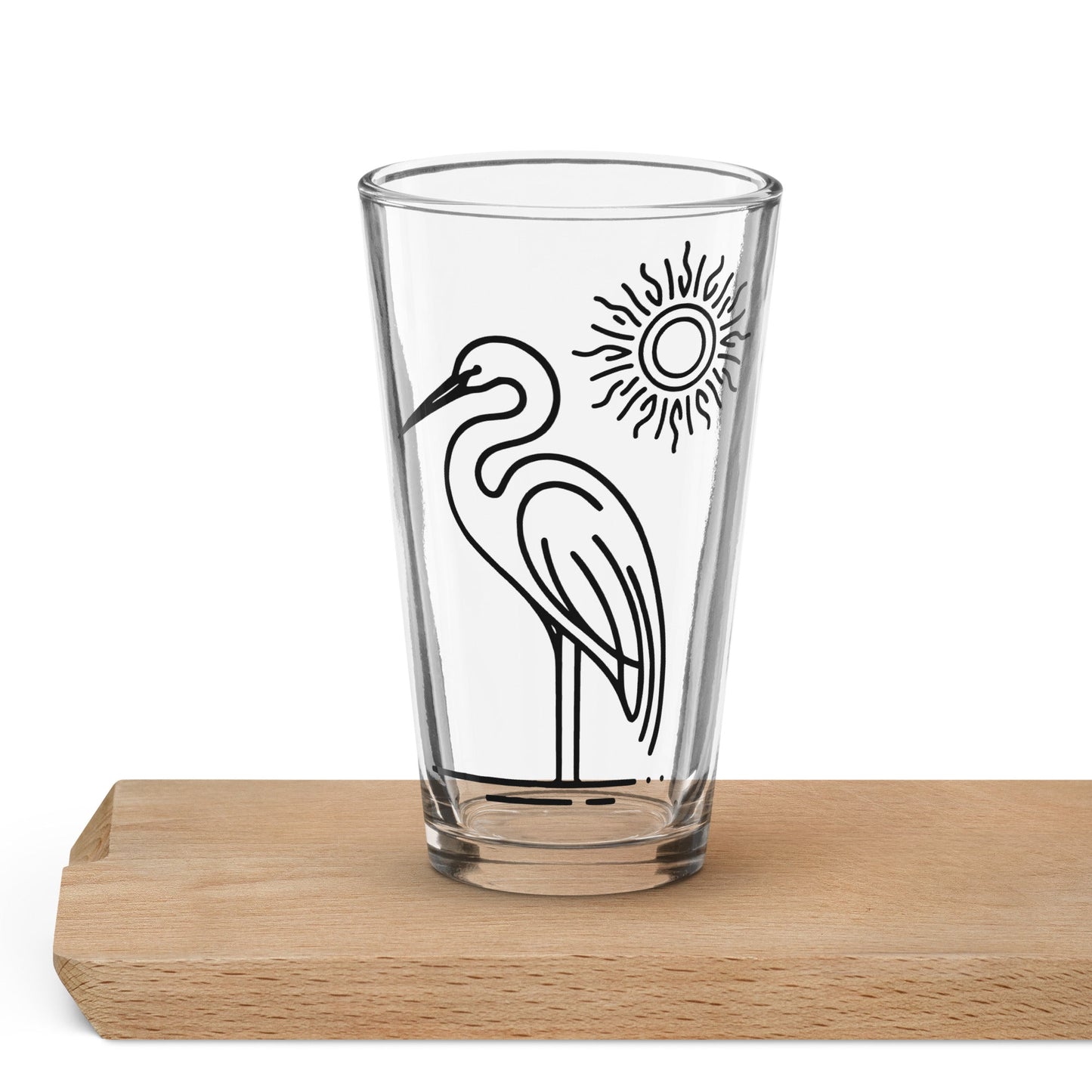 Great Blue Heron II Pint Glass - Beer Glass - Discovery Co.