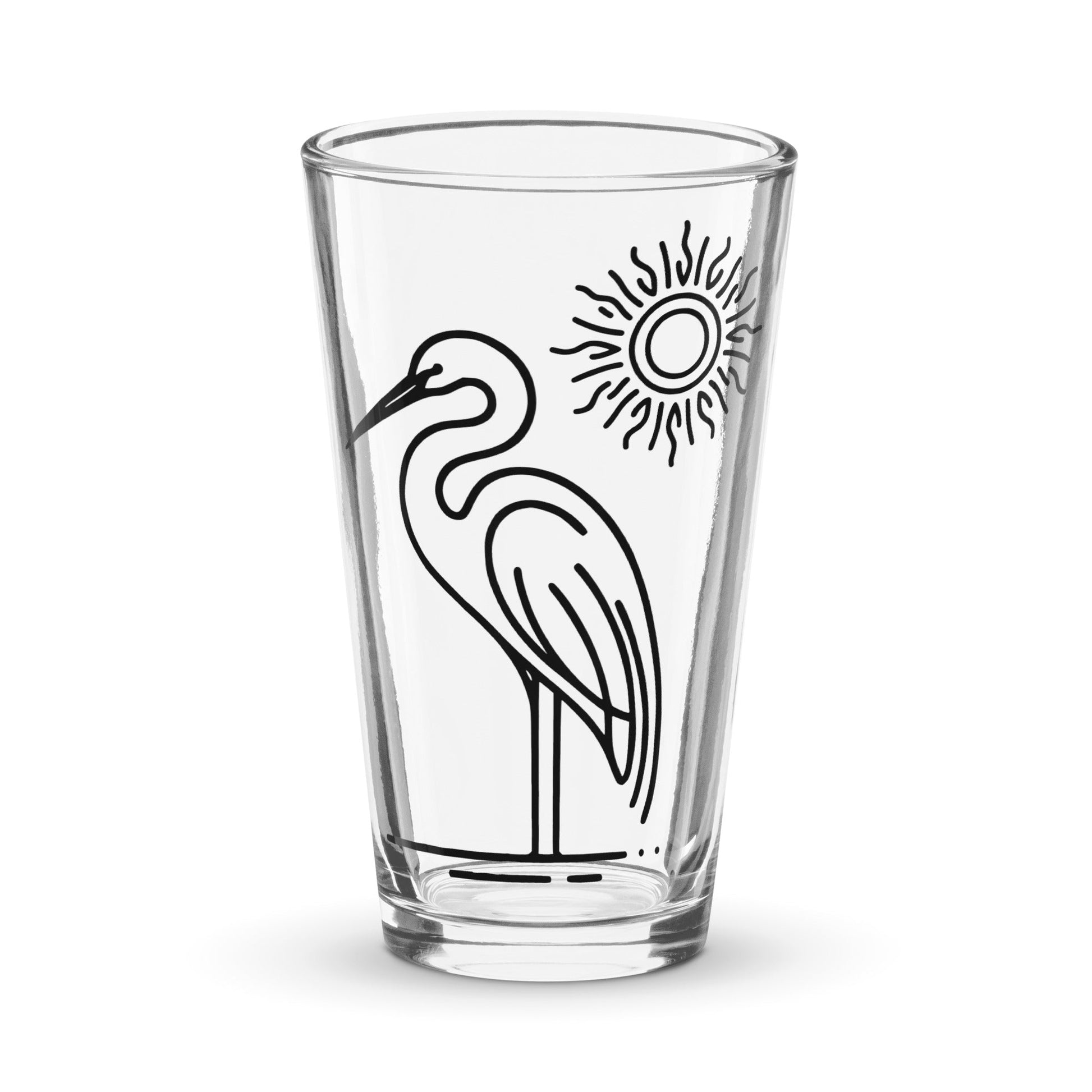 Great Blue Heron II Pint Glass - Beer Glass - Discovery Co.