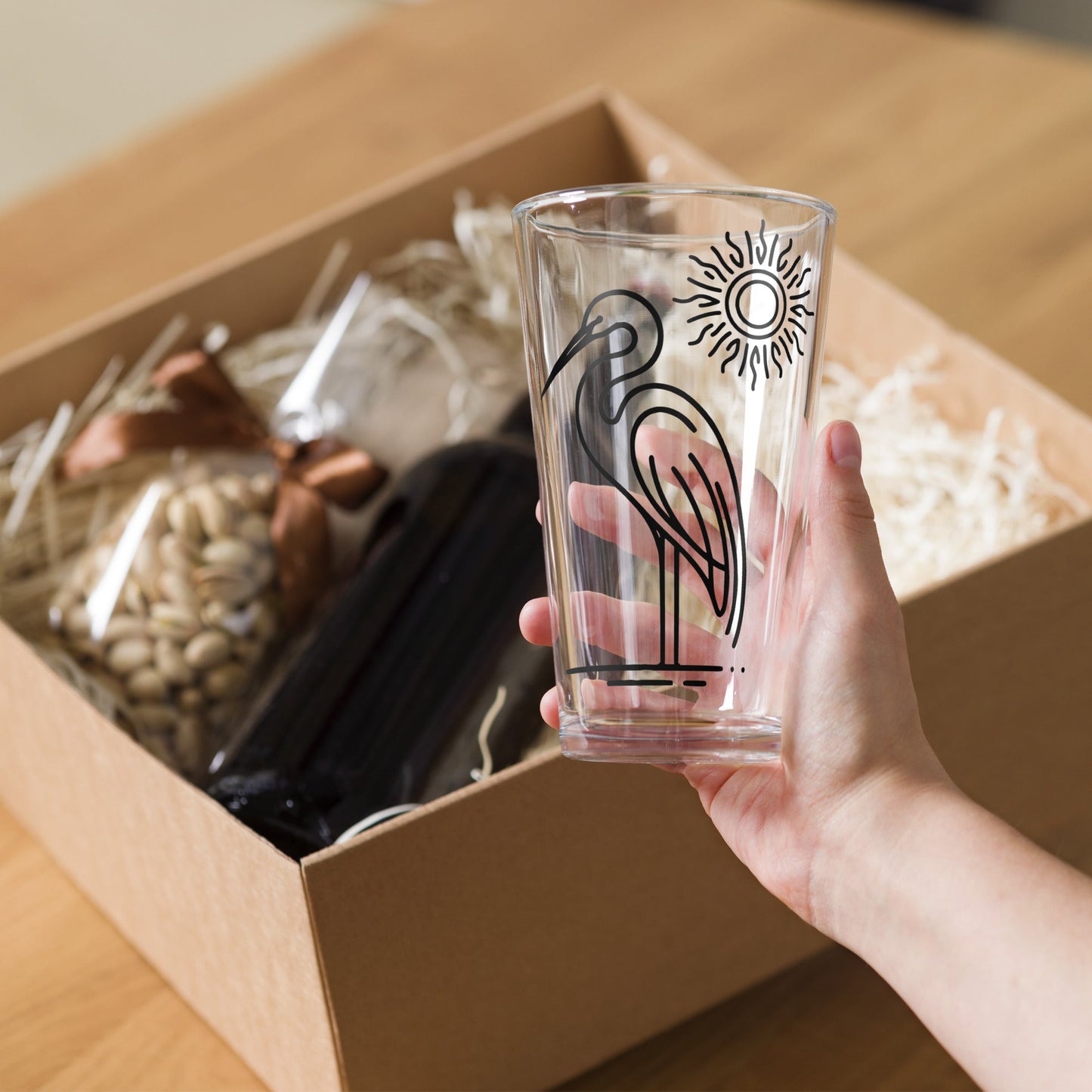 Great Blue Heron II Pint Glass - Beer Glass - Discovery Co.