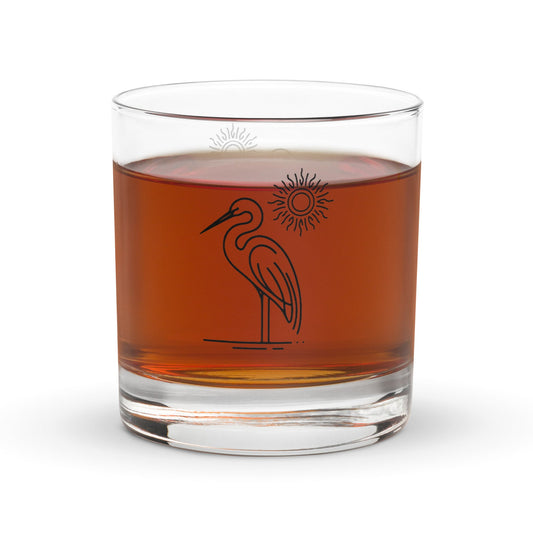 Great Blue Heron II Rocks Glass - Rocks Glass - Discovery Co.