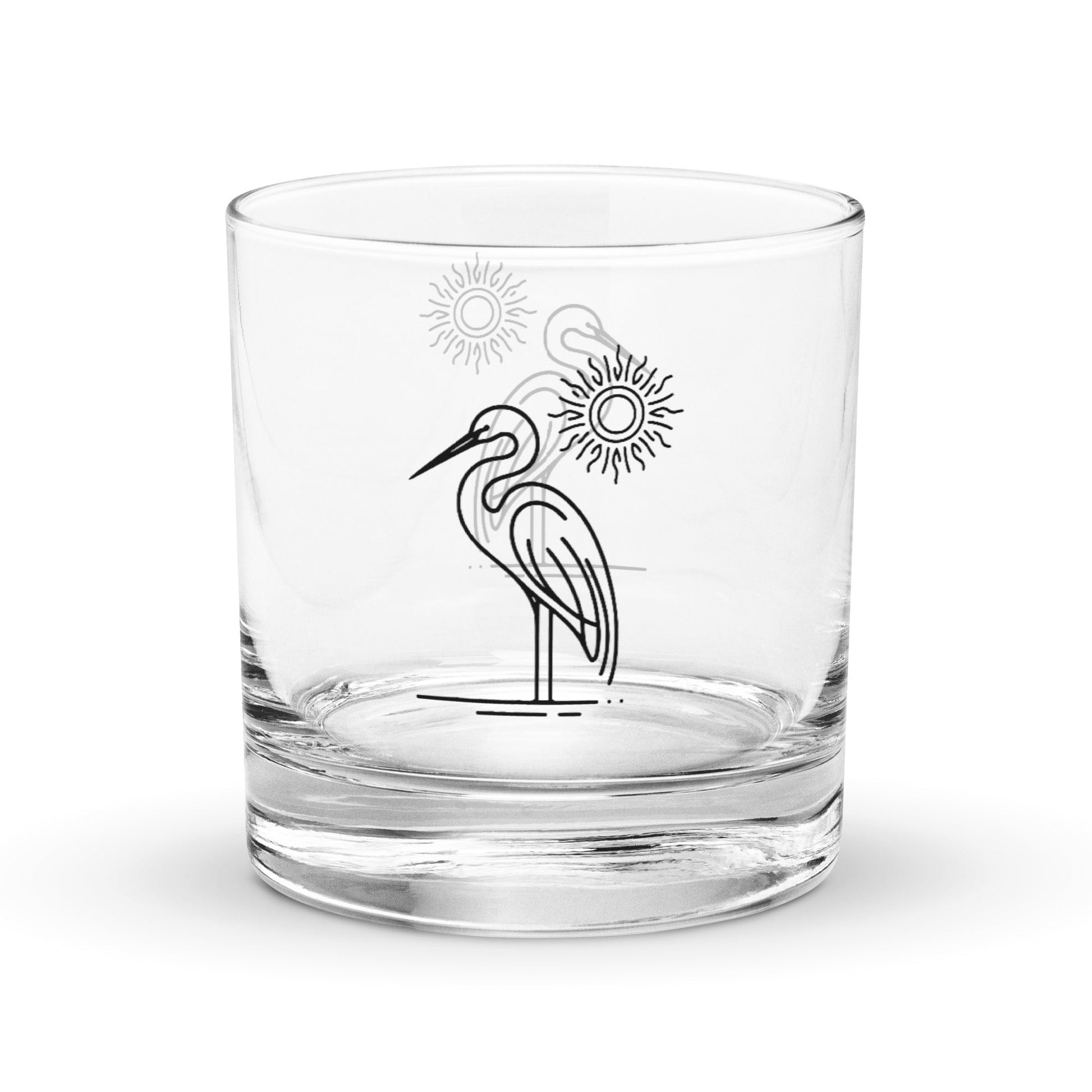 Great Blue Heron II Rocks Glass - Rocks Glass - Discovery Co.