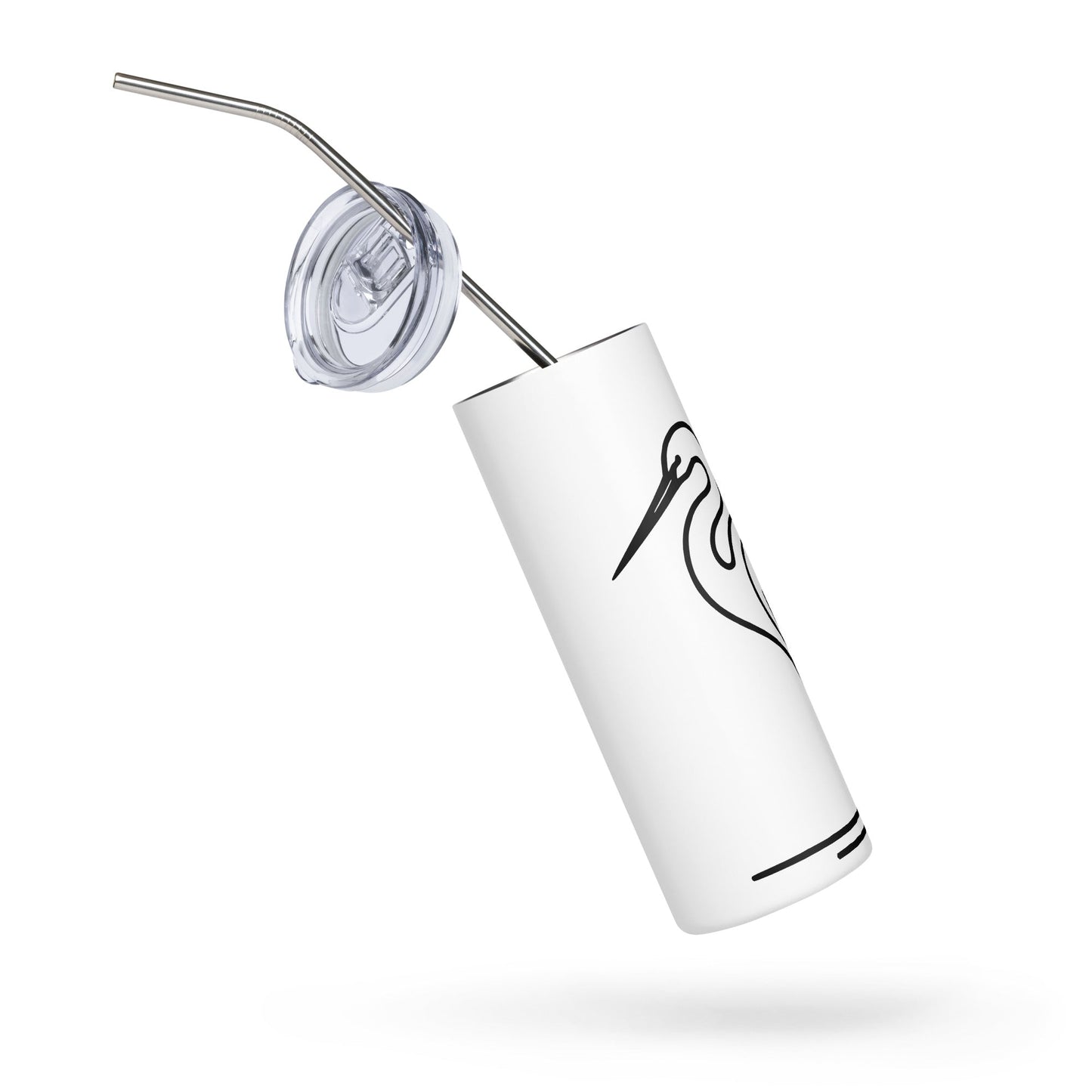 Great Blue Heron II Stainless Steel Tumbler - Steel Tumbler - Discovery Co.