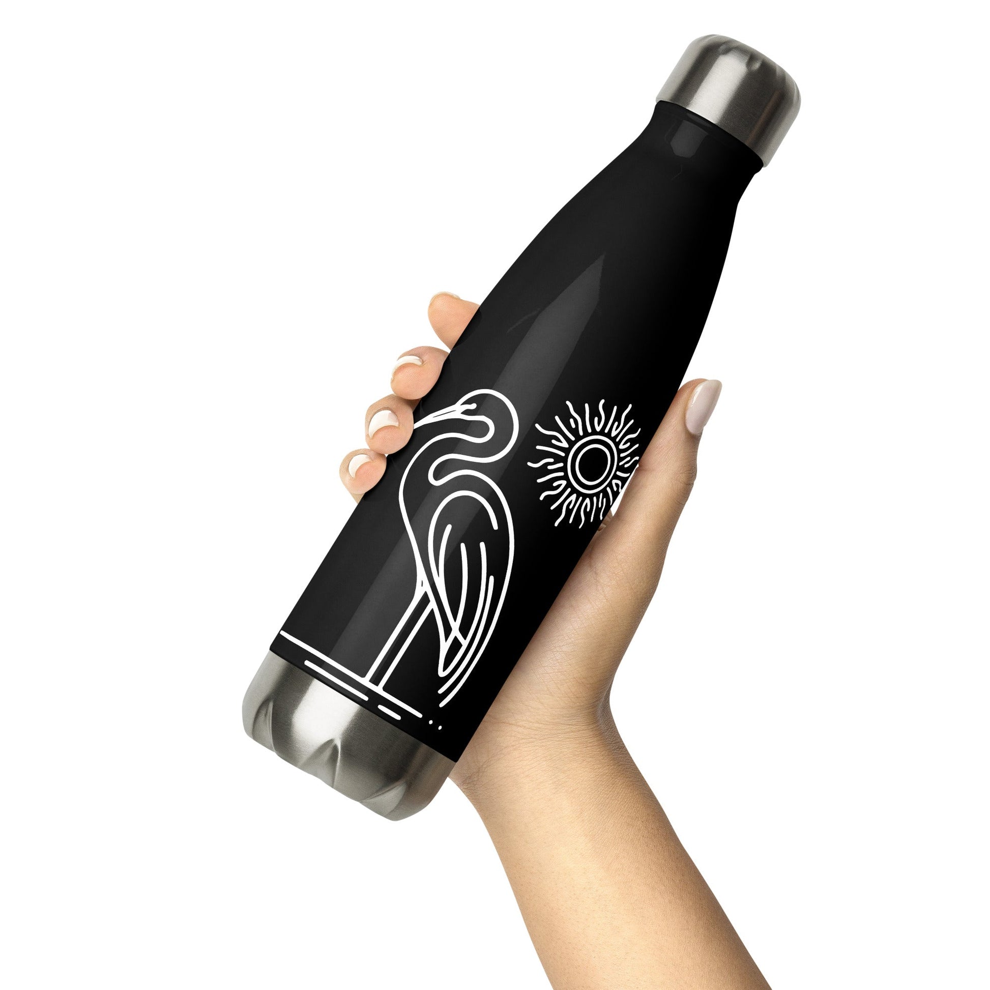 Great Blue Heron II Stainless Steel Water Bottle - Stainless Steel Water Bottle - Discovery Co.