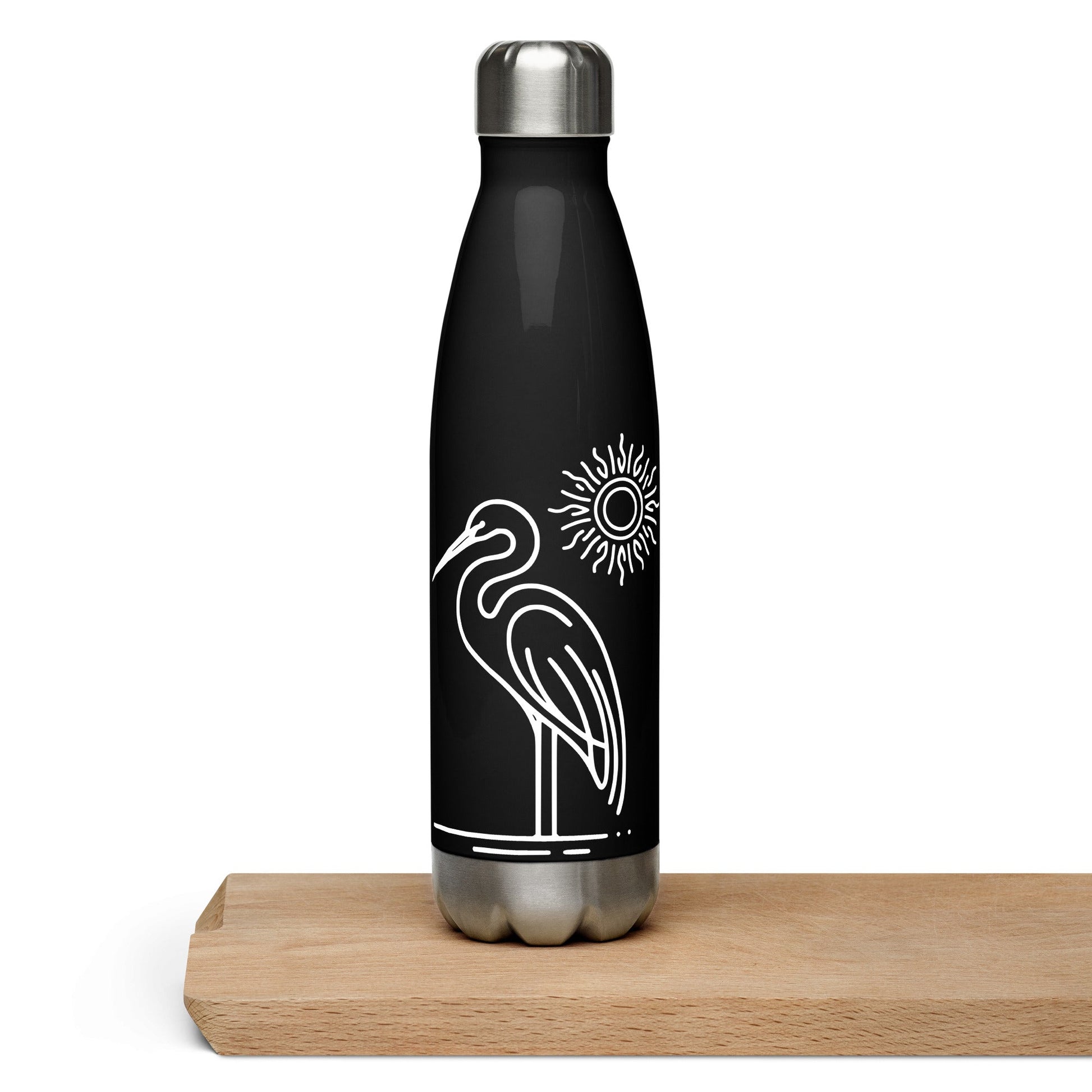 Great Blue Heron II Stainless Steel Water Bottle - Stainless Steel Water Bottle - Discovery Co.