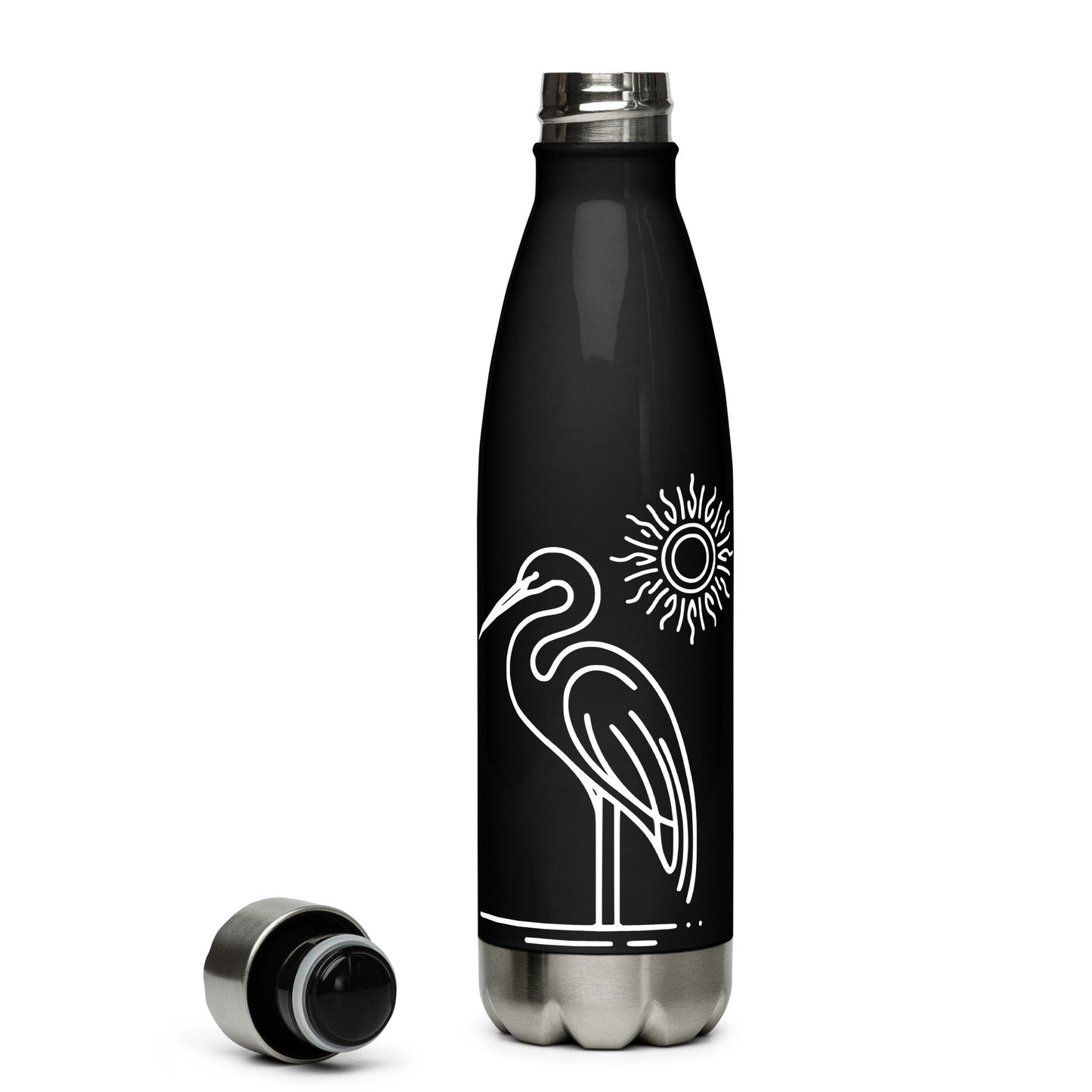 Great Blue Heron II Stainless Steel Water Bottle - Stainless Steel Water Bottle - Discovery Co.