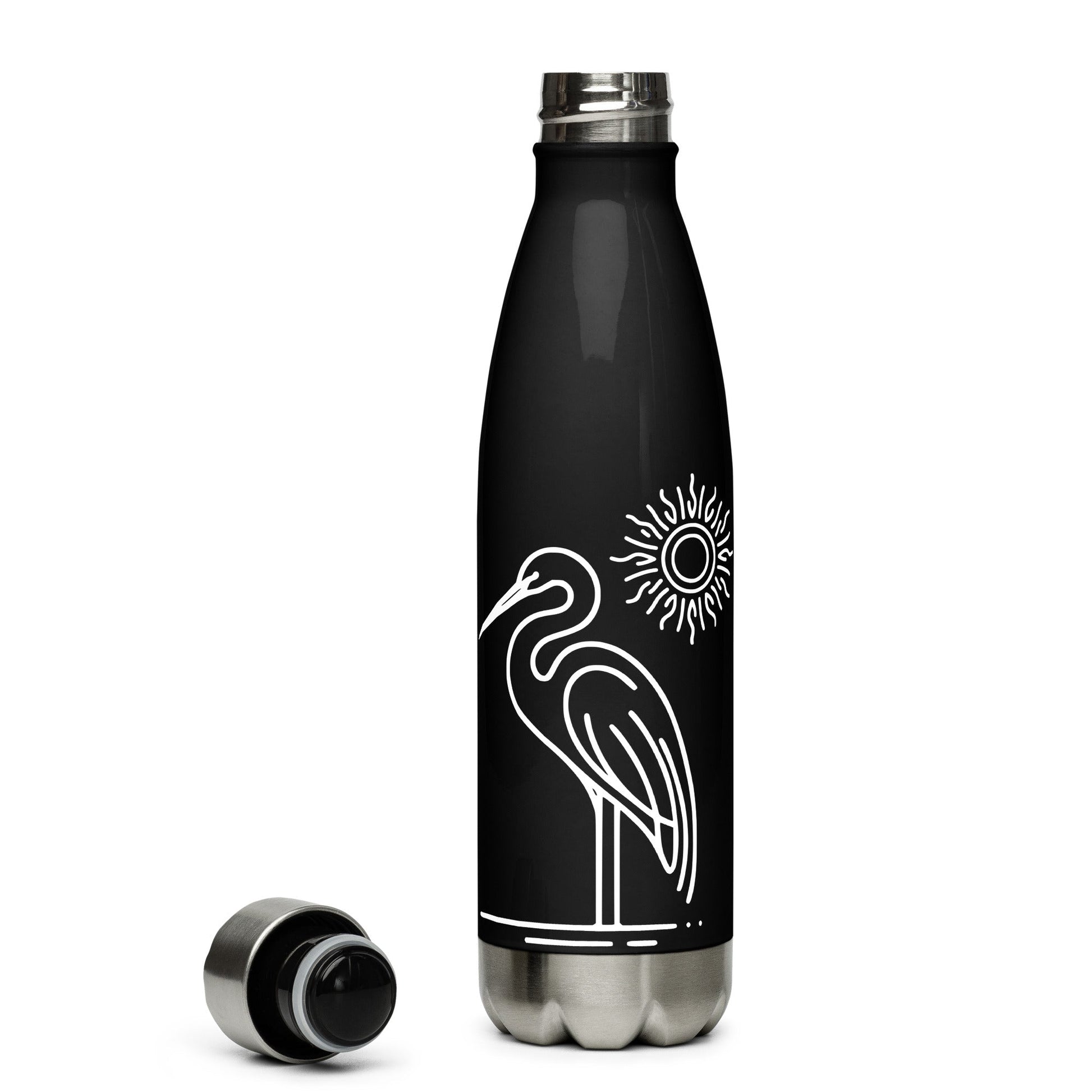 Great Blue Heron II Stainless Steel Water Bottle - Stainless Steel Water Bottle - Discovery Co.