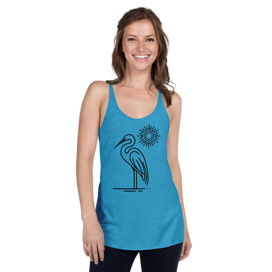 Great Blue Heron II Women's Racerback Tank - Women's Shirts - Discovery Co.