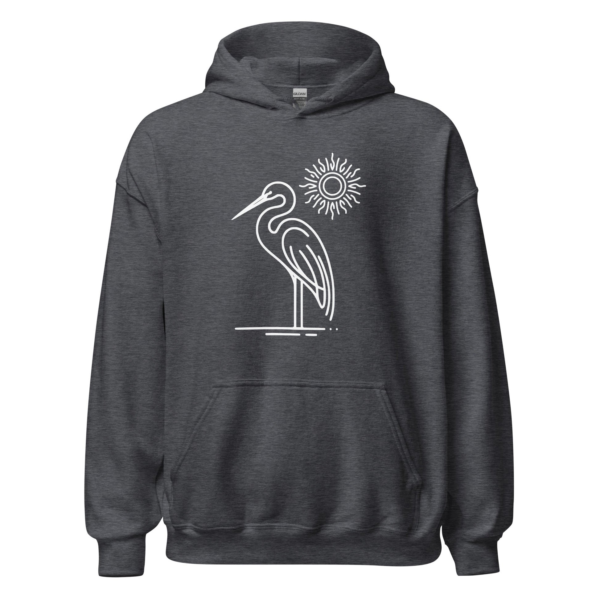 Great Blue Heron Men's (Unisex) Hoodie - Hoodies - Discovery Co.
