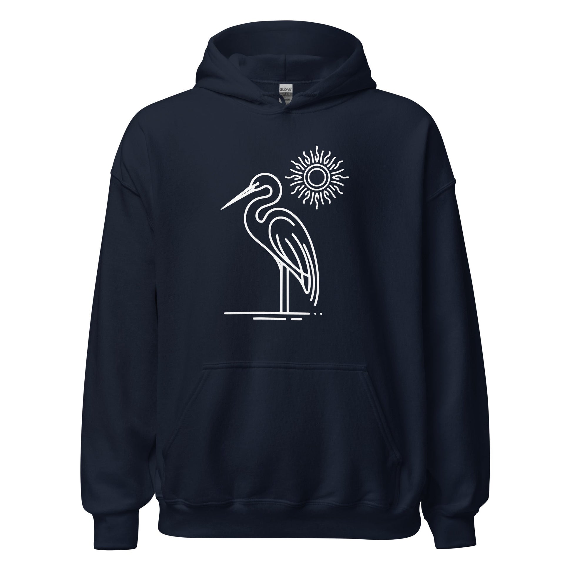 Great Blue Heron Men's (Unisex) Hoodie - Hoodies - Discovery Co.