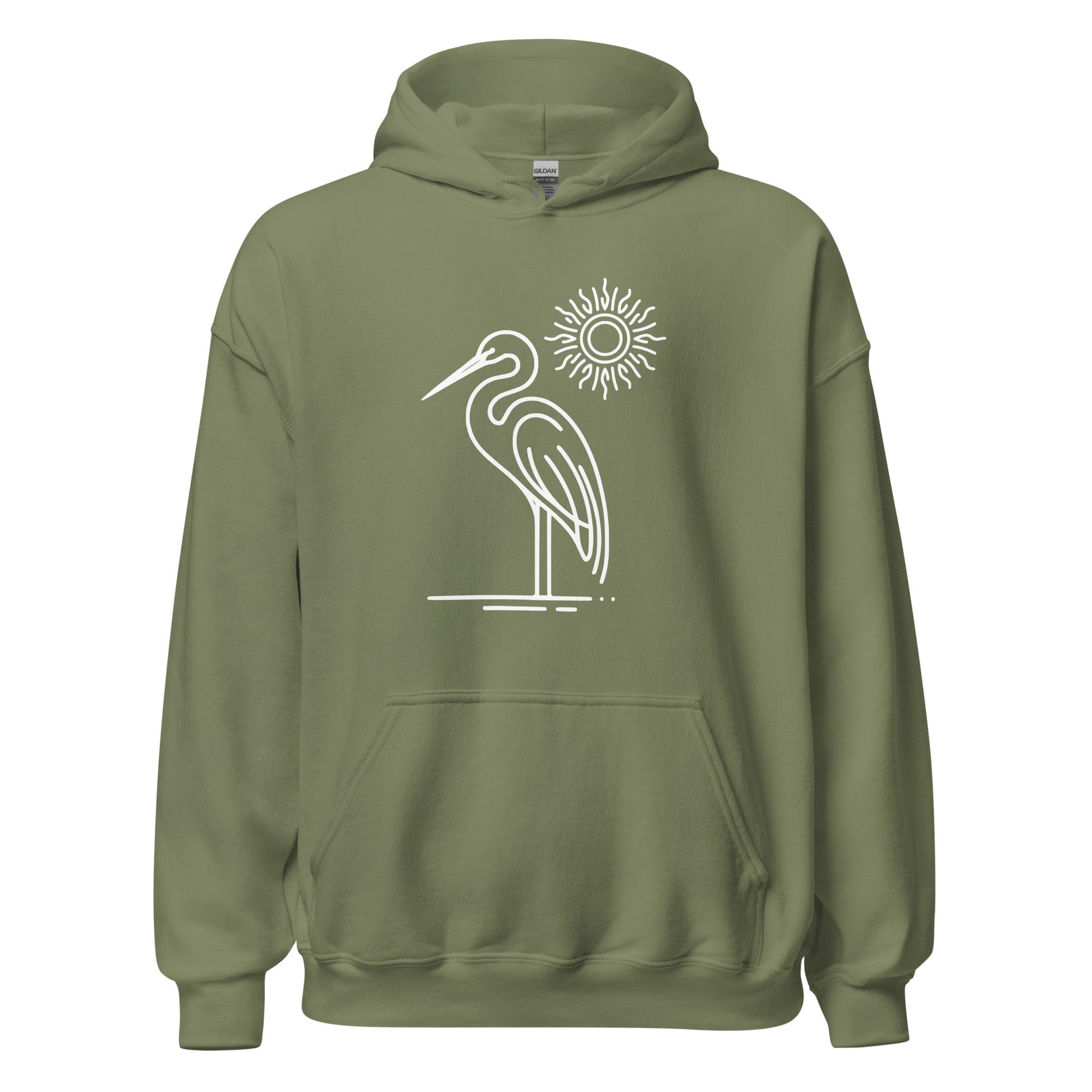 Great Blue Heron Men's (Unisex) Hoodie - Hoodies - Discovery Co.
