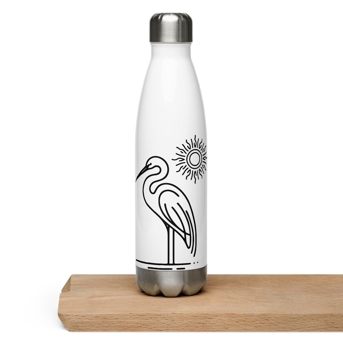 Great Blue Heron Stainless Steel Water Bottle - Stainless Steel Water Bottle - Discovery Co.