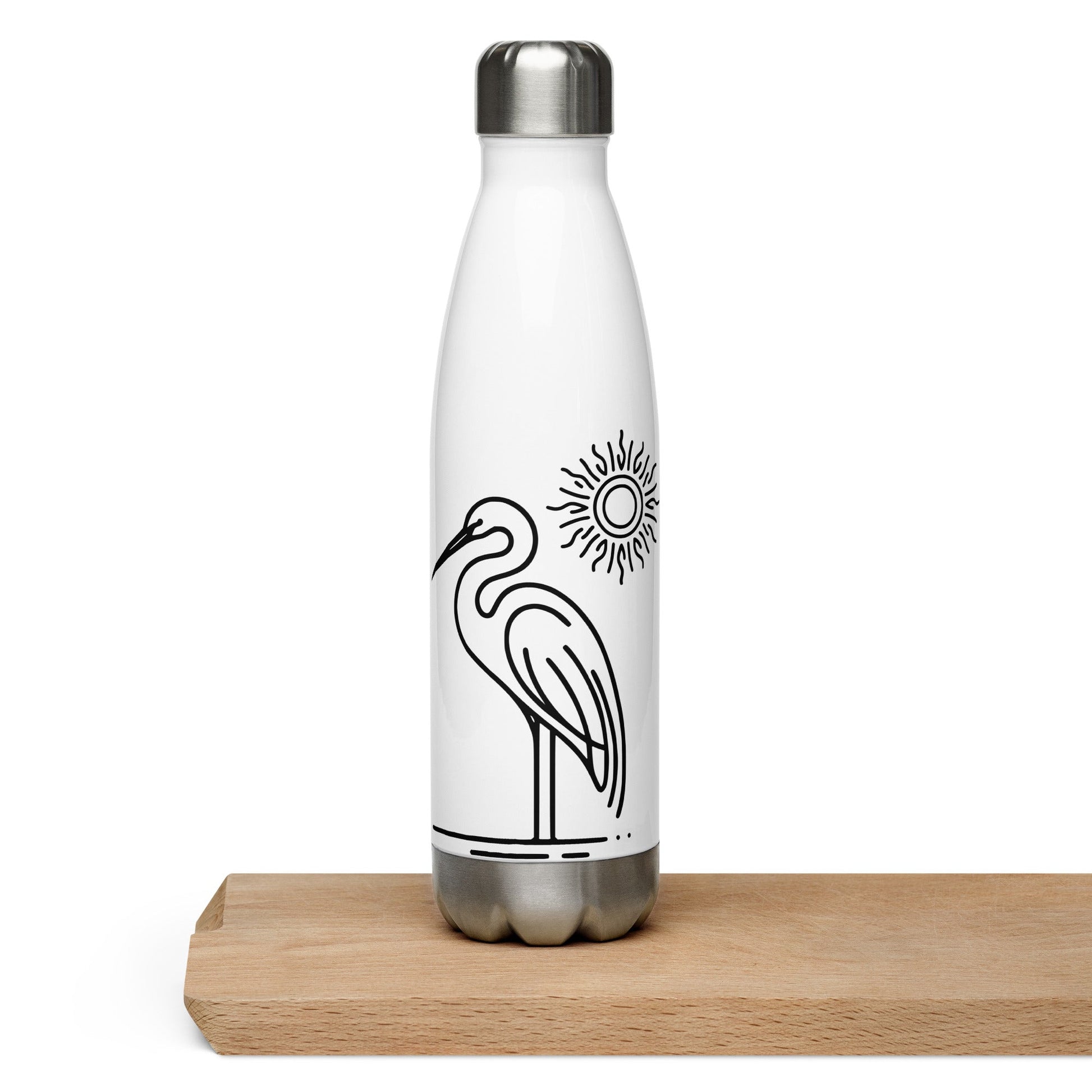 Great Blue Heron Stainless Steel Water Bottle - Stainless Steel Water Bottle - Discovery Co.