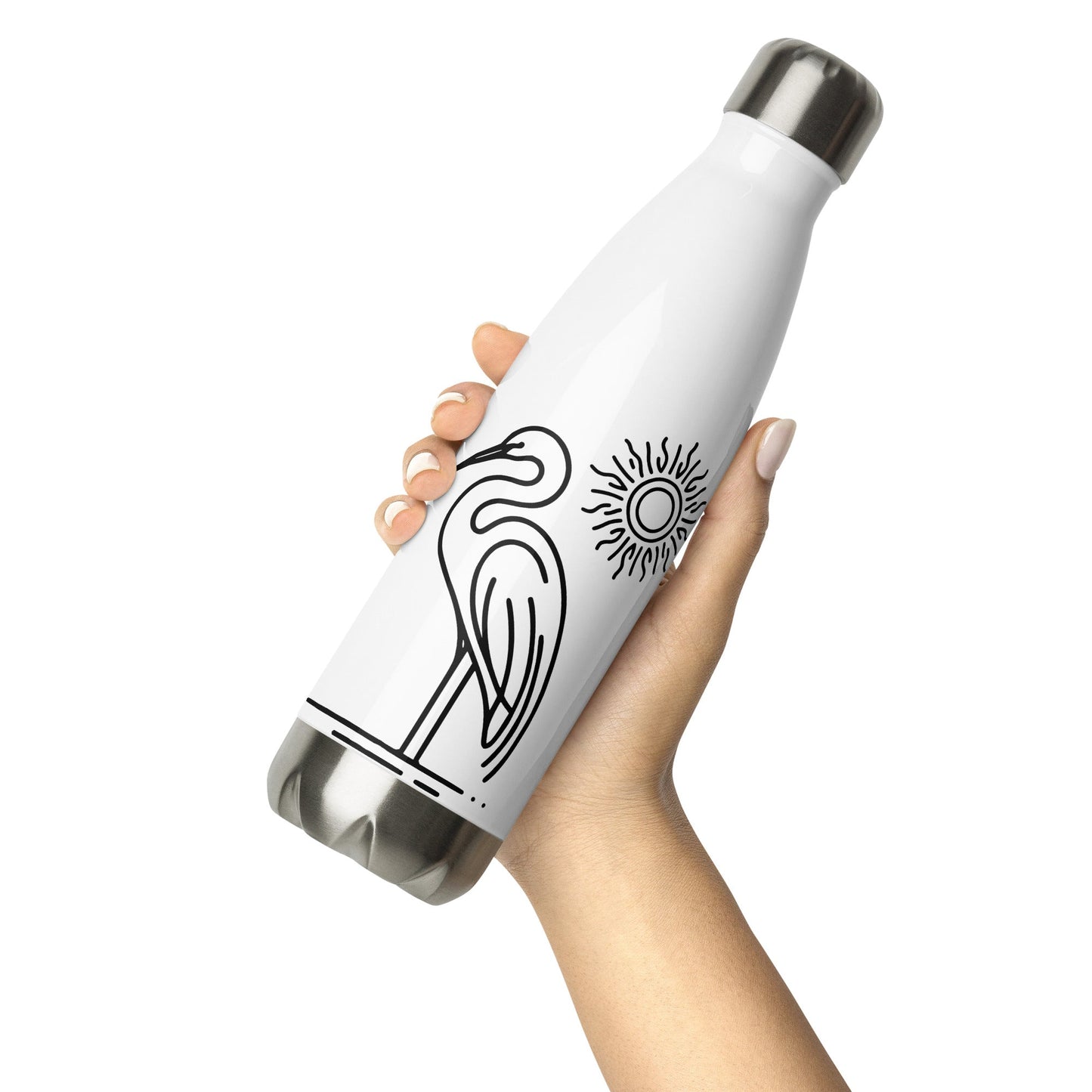 Great Blue Heron Stainless Steel Water Bottle - Stainless Steel Water Bottle - Discovery Co.