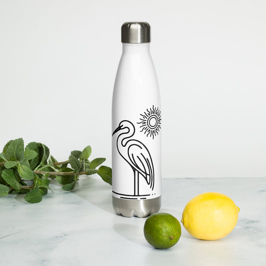 Great Blue Heron Stainless Steel Water Bottle - Stainless Steel Water Bottle - Discovery Co.