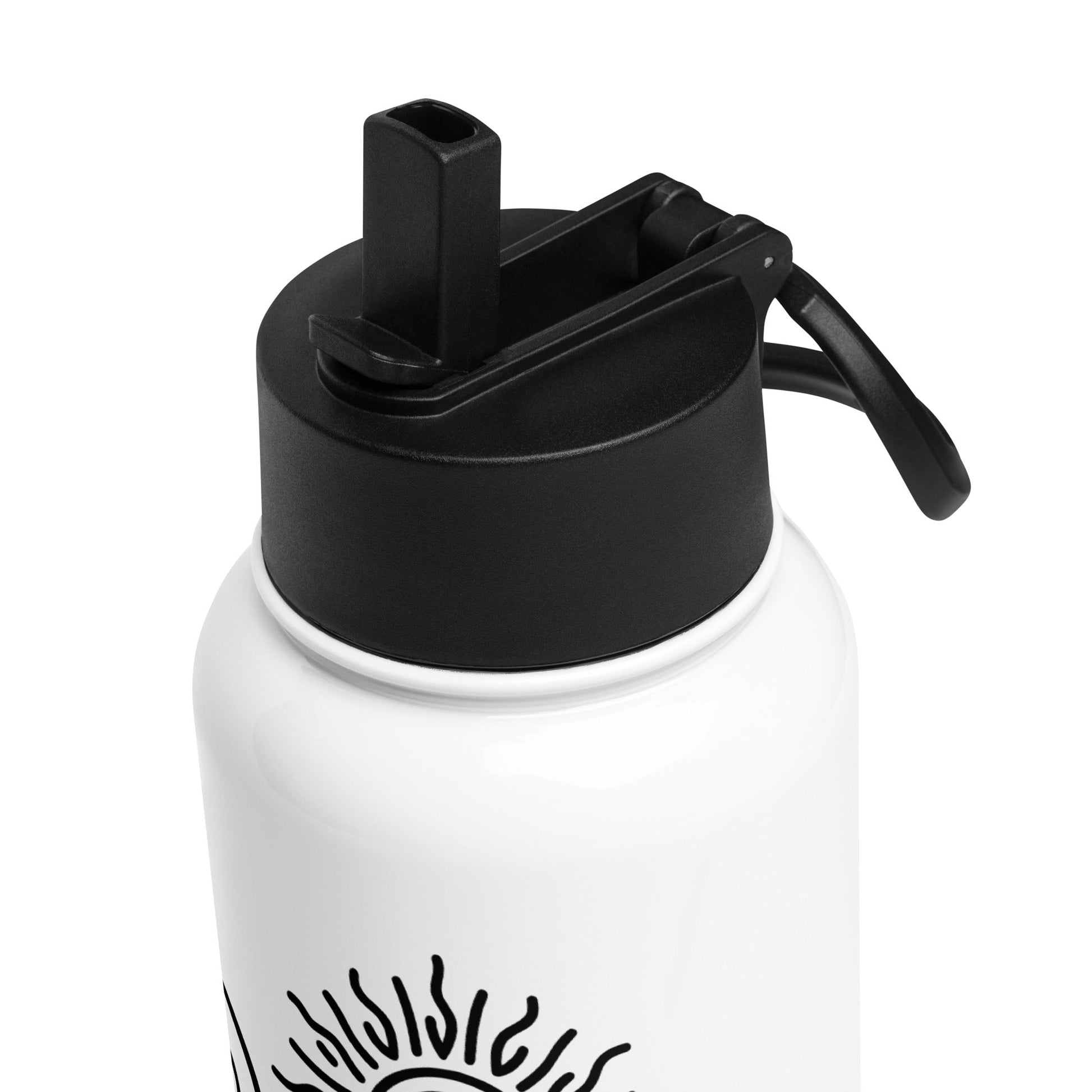 Great Blue Heron Stainless Steel Water Bottle With Straw Lid - Stainless Steel Water Bottle With Straw Lid - Discovery Co.