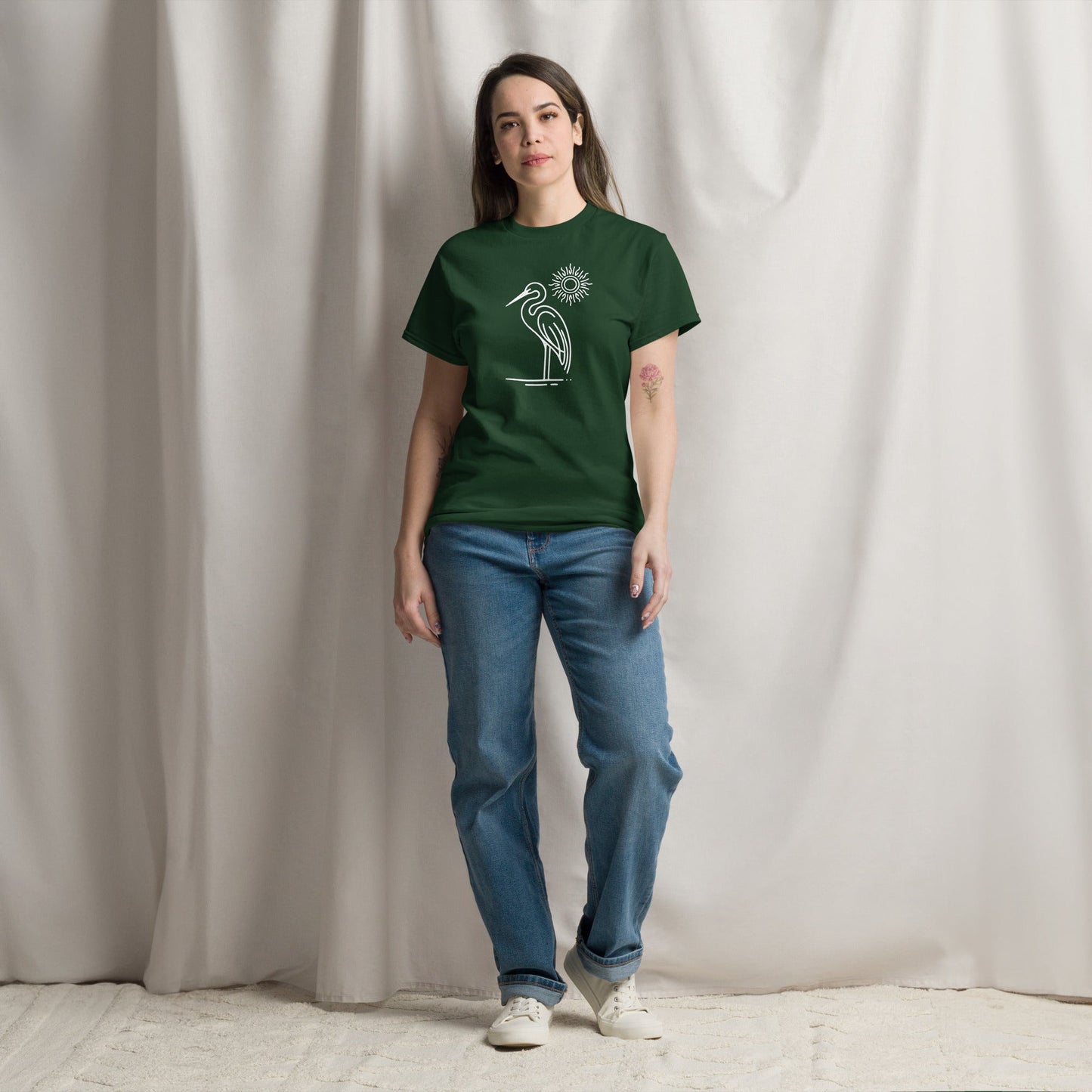 Great Blue Heron Women's (Unisex) Classic Tee - Women's Shirts - Discovery Co.