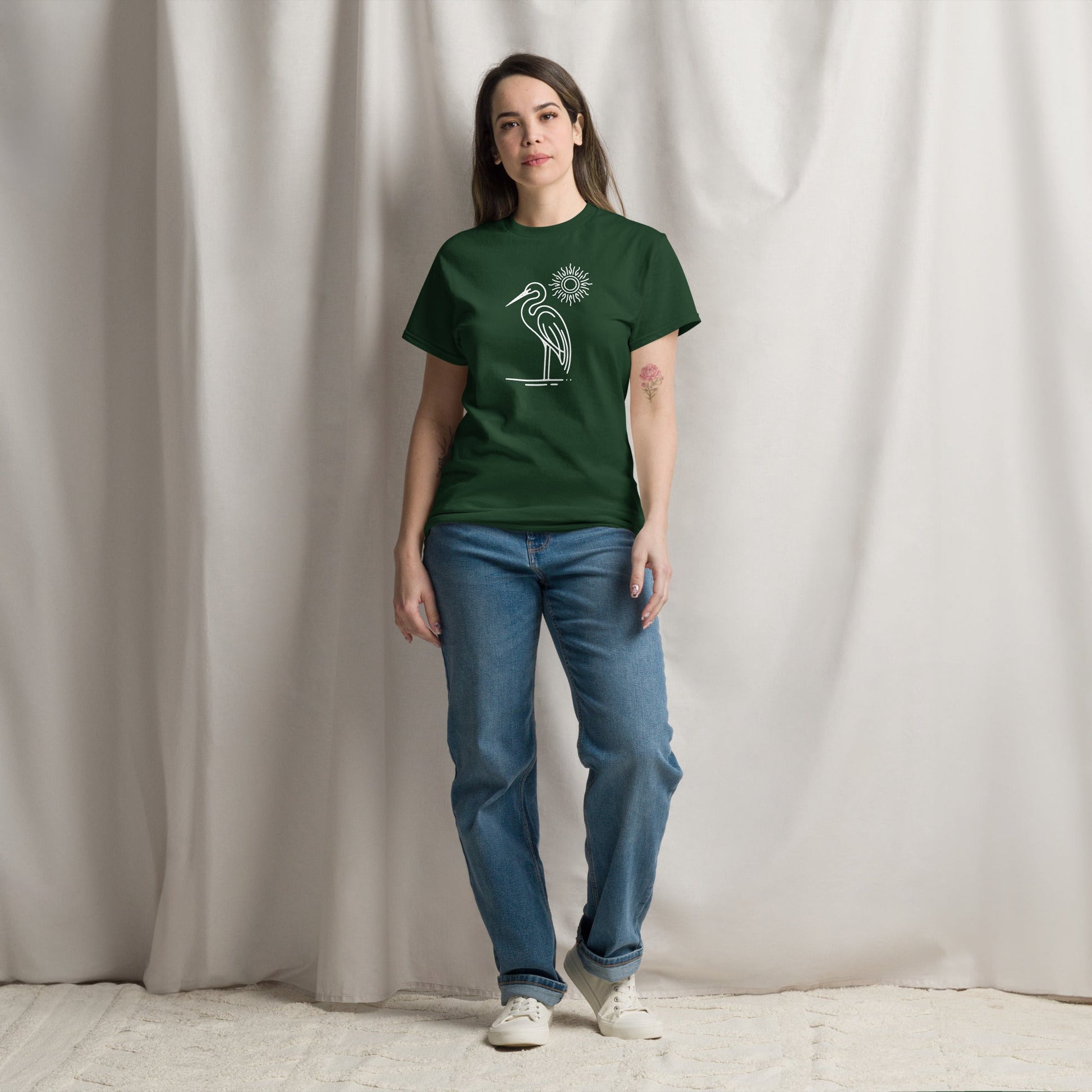 Great Blue Heron Women's (Unisex) Classic Tee - Women's Shirts - Discovery Co.
