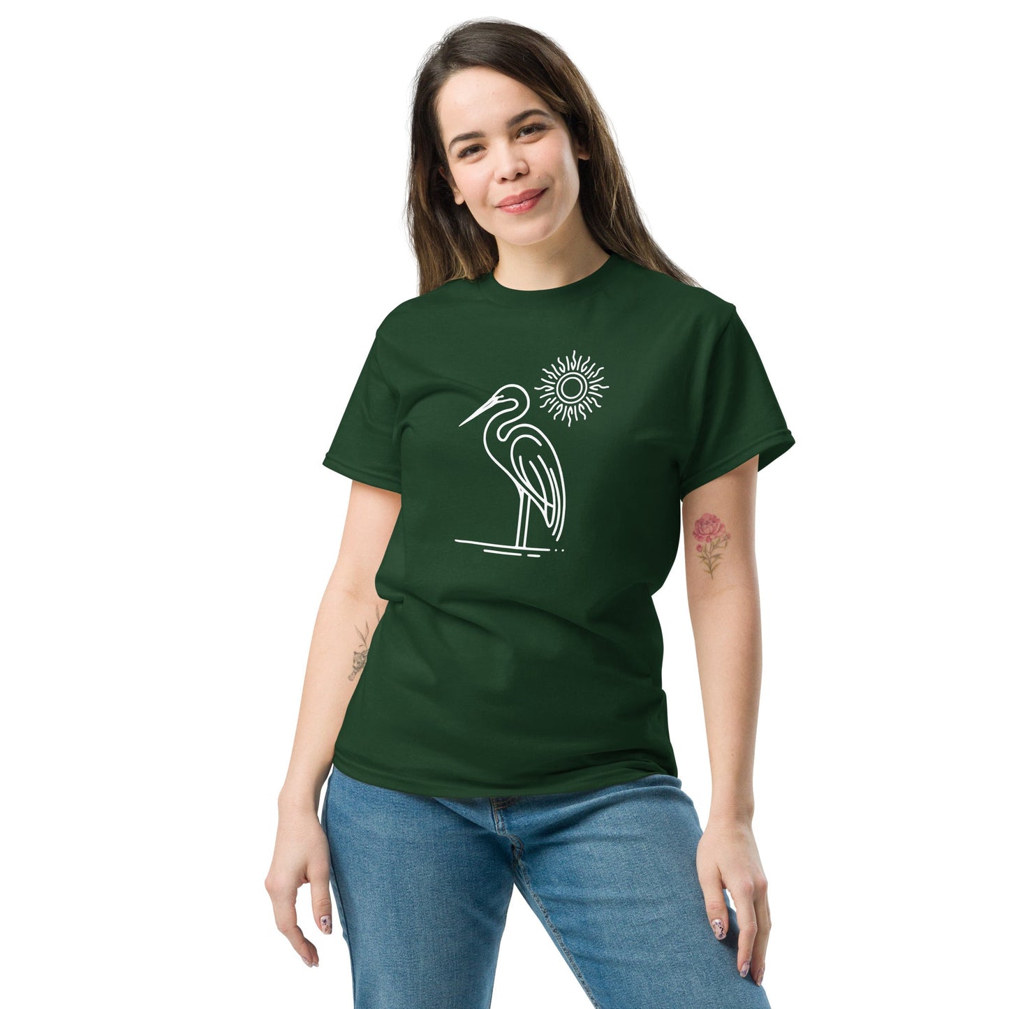 Great Blue Heron Women's (Unisex) Classic Tee - Women's Shirts - Discovery Co.
