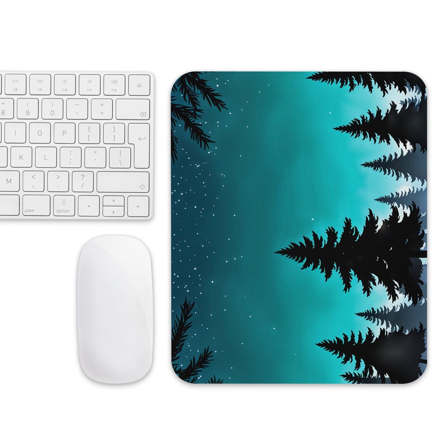 Green Night Sky Mouse Pad - Mouse Pads - Discovery Co.