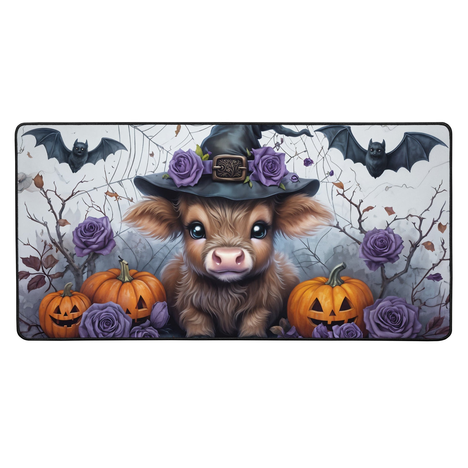 Halloween Brown Cow Desk Mat - Mouse Pads - Discovery Co.