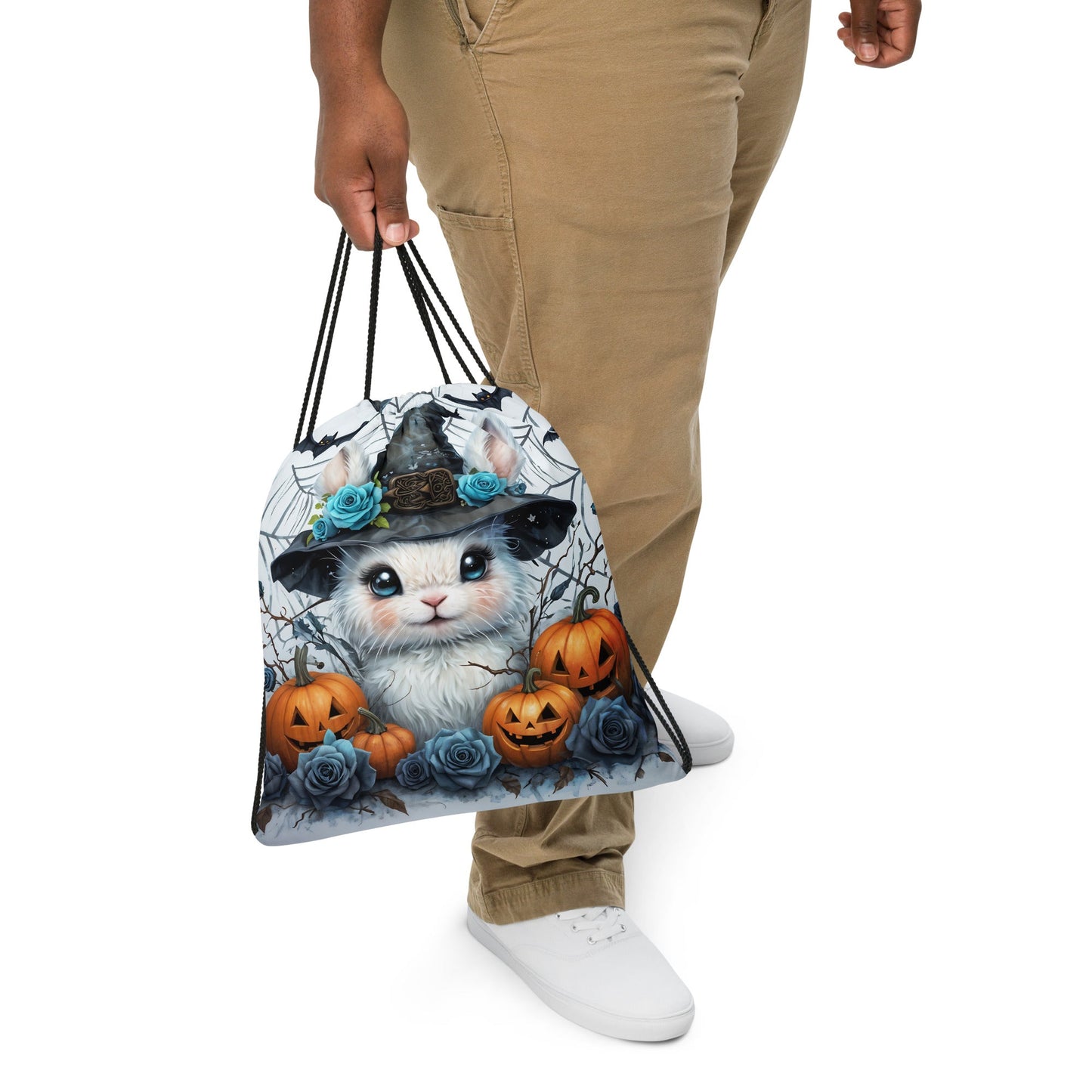 Halloween Bunny Drawstring Bag - Drawstring Bag - Discovery Co.