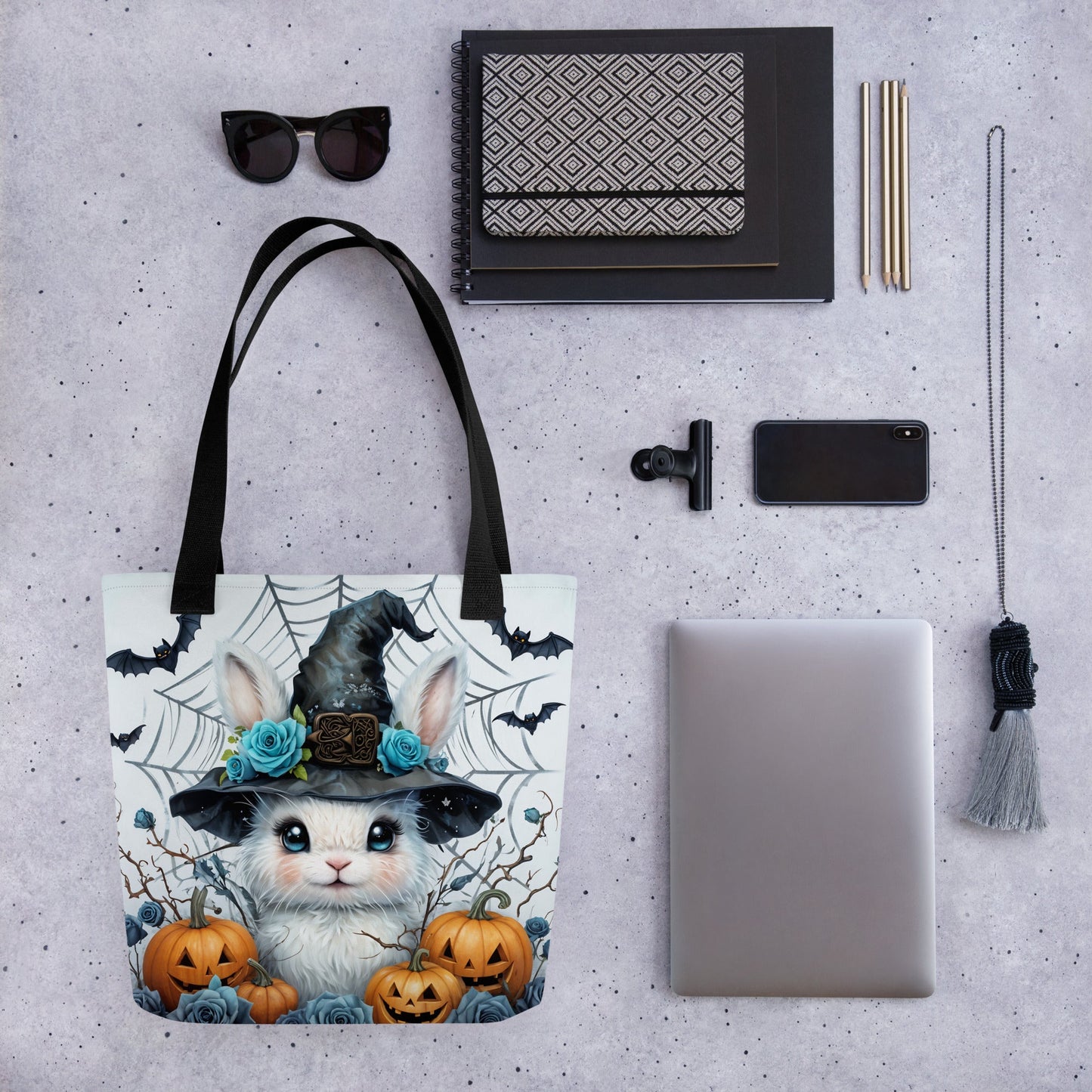 Halloween Bunny Tote Bag - Tote Bags - Discovery Co.