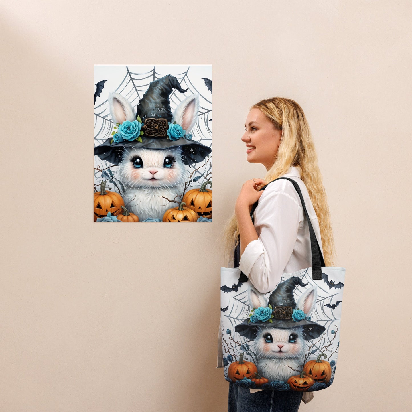 Halloween Bunny Tote Bag - Tote Bags - Discovery Co.