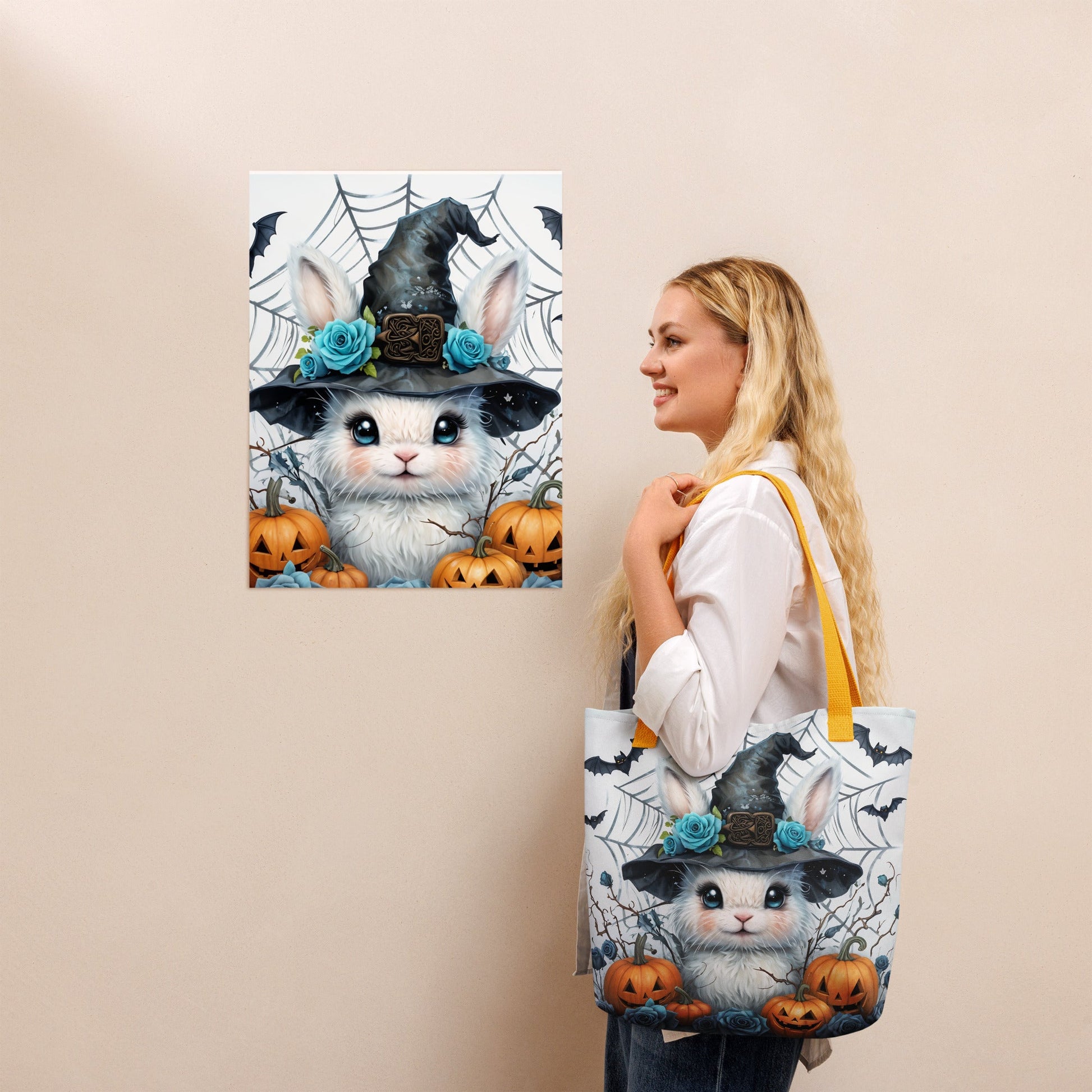 Halloween Bunny Tote Bag - Tote Bags - Discovery Co.