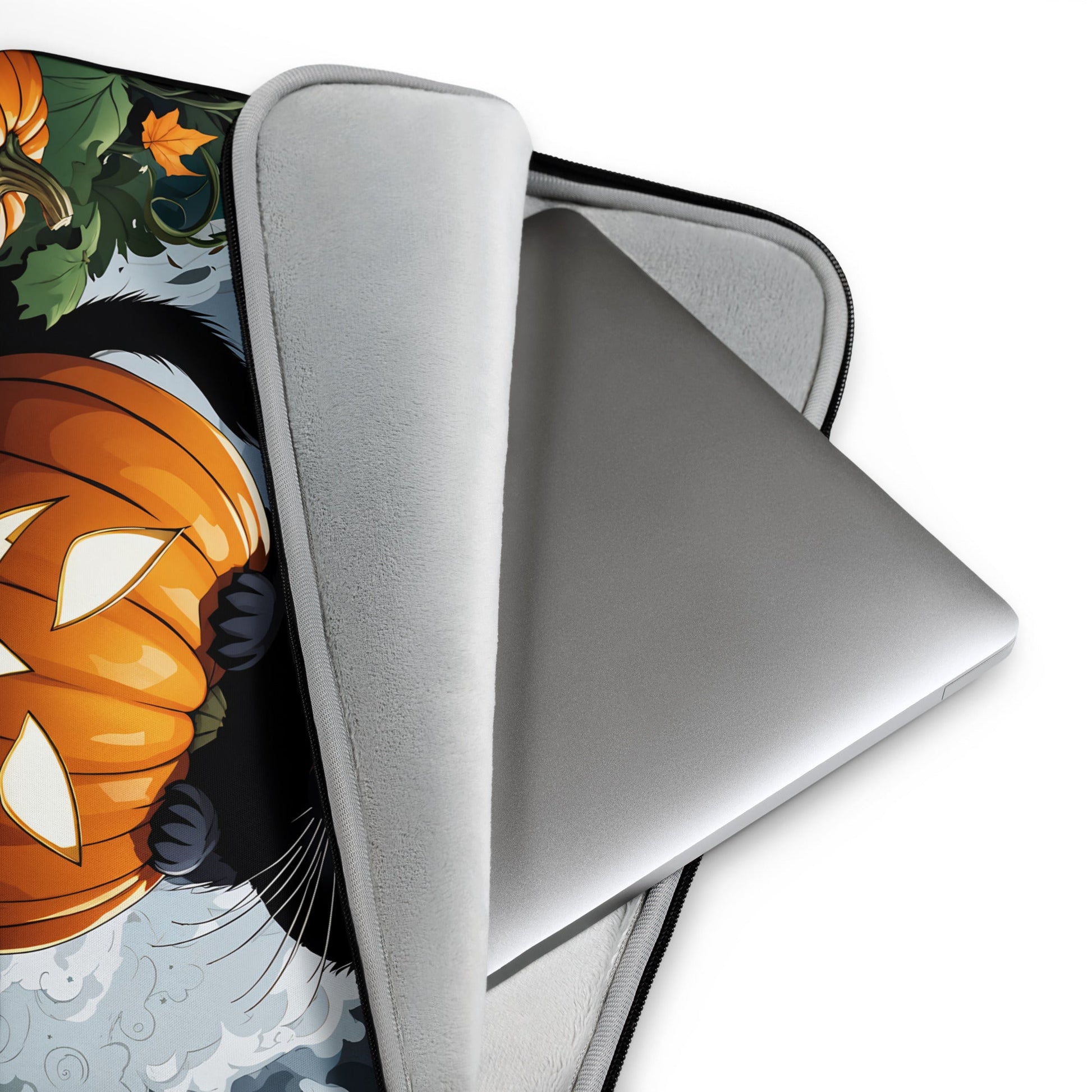 Halloween Cat And Moon Laptop Sleeve - Laptop Cases - Discovery Co.