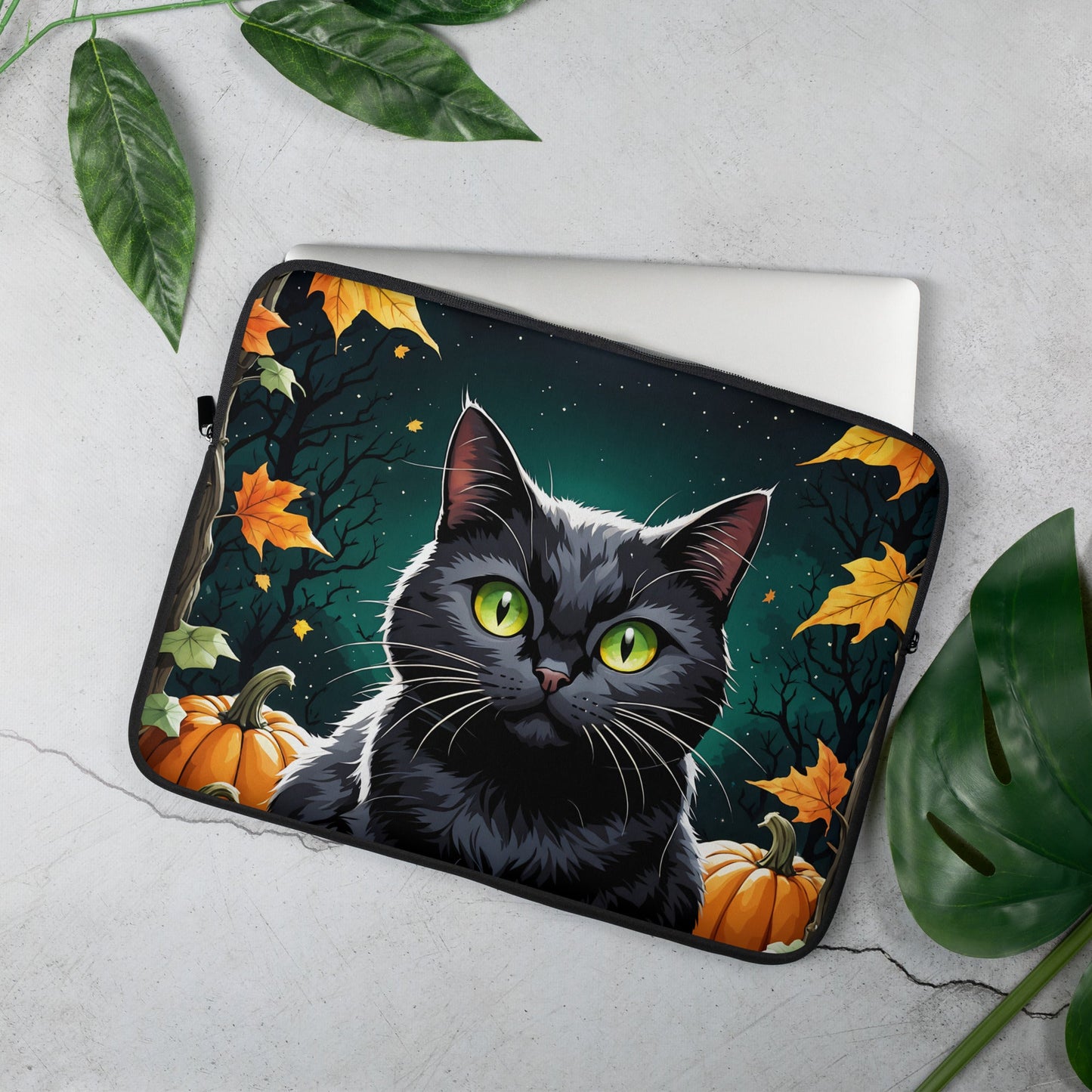 Halloween Cat Laptop Sleeve - Laptop Cases - Discovery Co.