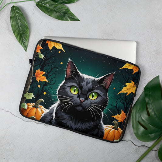 Halloween Cat Laptop Sleeve - Laptop Cases - Discovery Co.