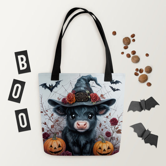 Halloween Cow Tote Bag - Tote Bags - Discovery Co.