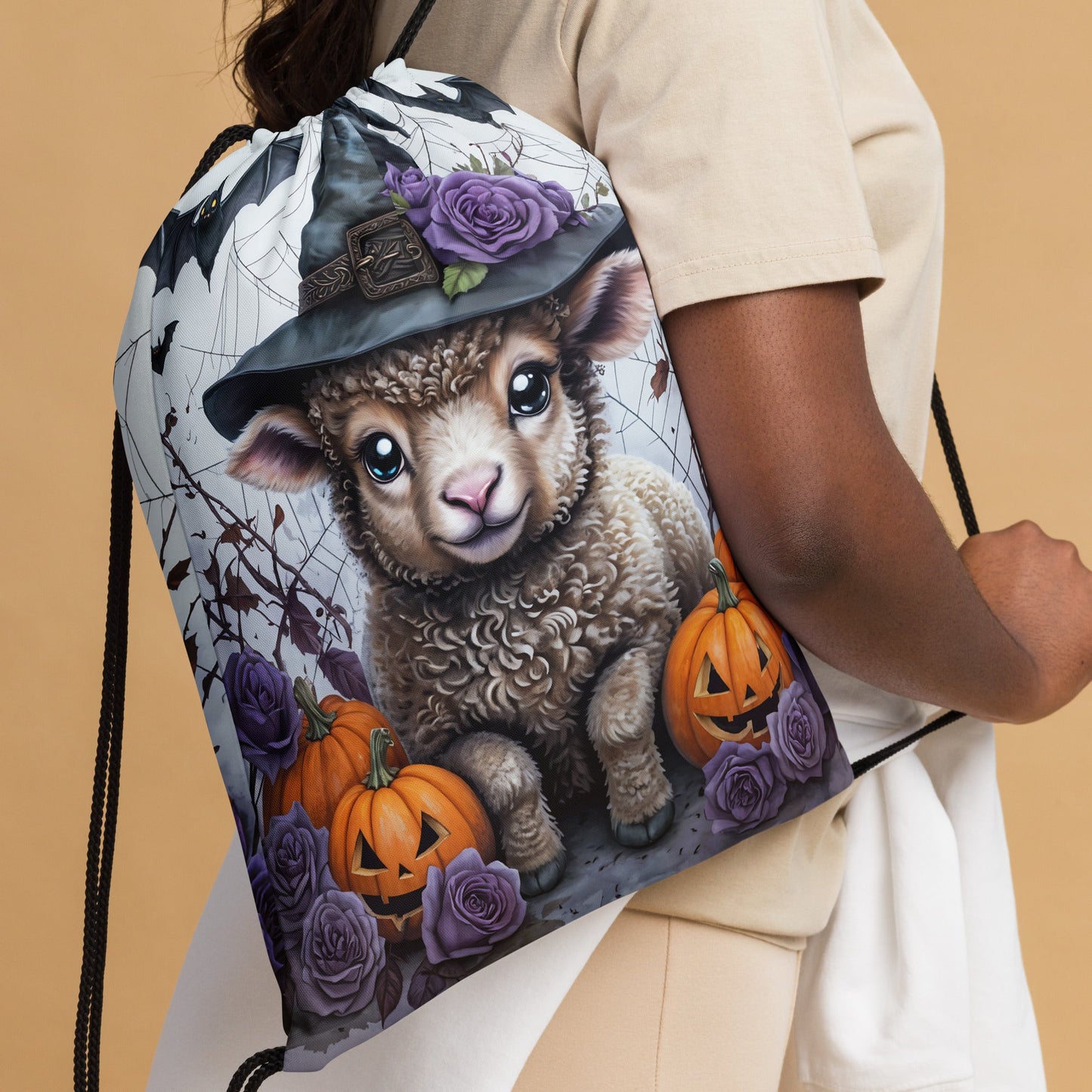 Halloween Lamb Drawstring Bag - Drawstring Bag - Discovery Co.