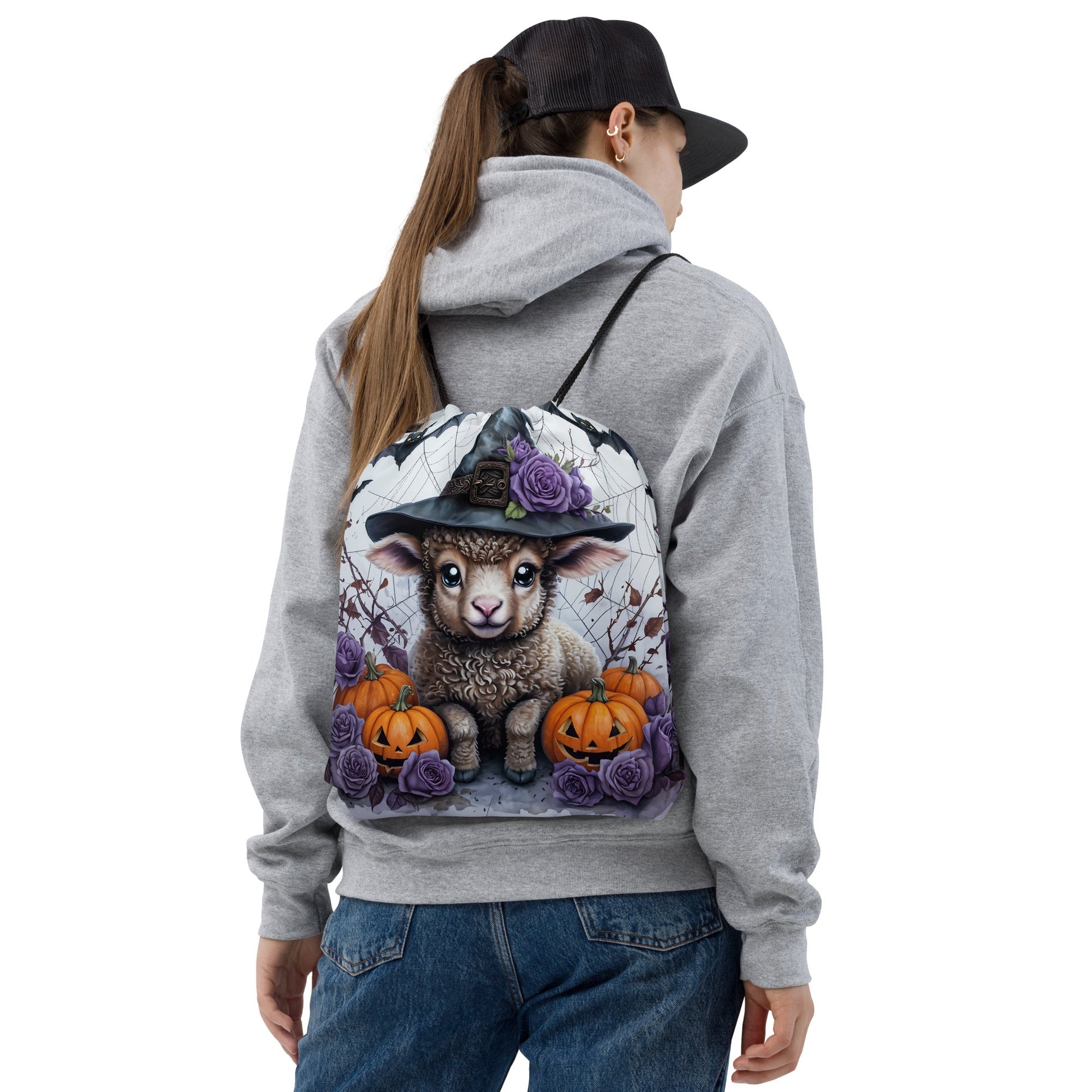 Halloween Lamb Drawstring Bag - Drawstring Bag - Discovery Co.