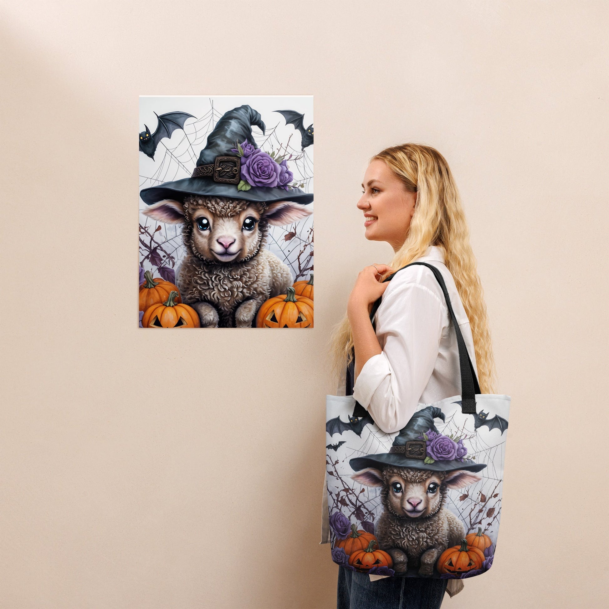 Halloween Lamb Tote Bag - Tote Bags - Discovery Co.