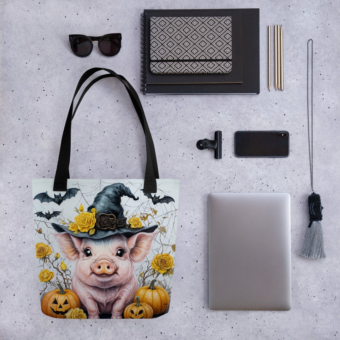 Halloween Pig Tote Bag - Tote Bags - Discovery Co.