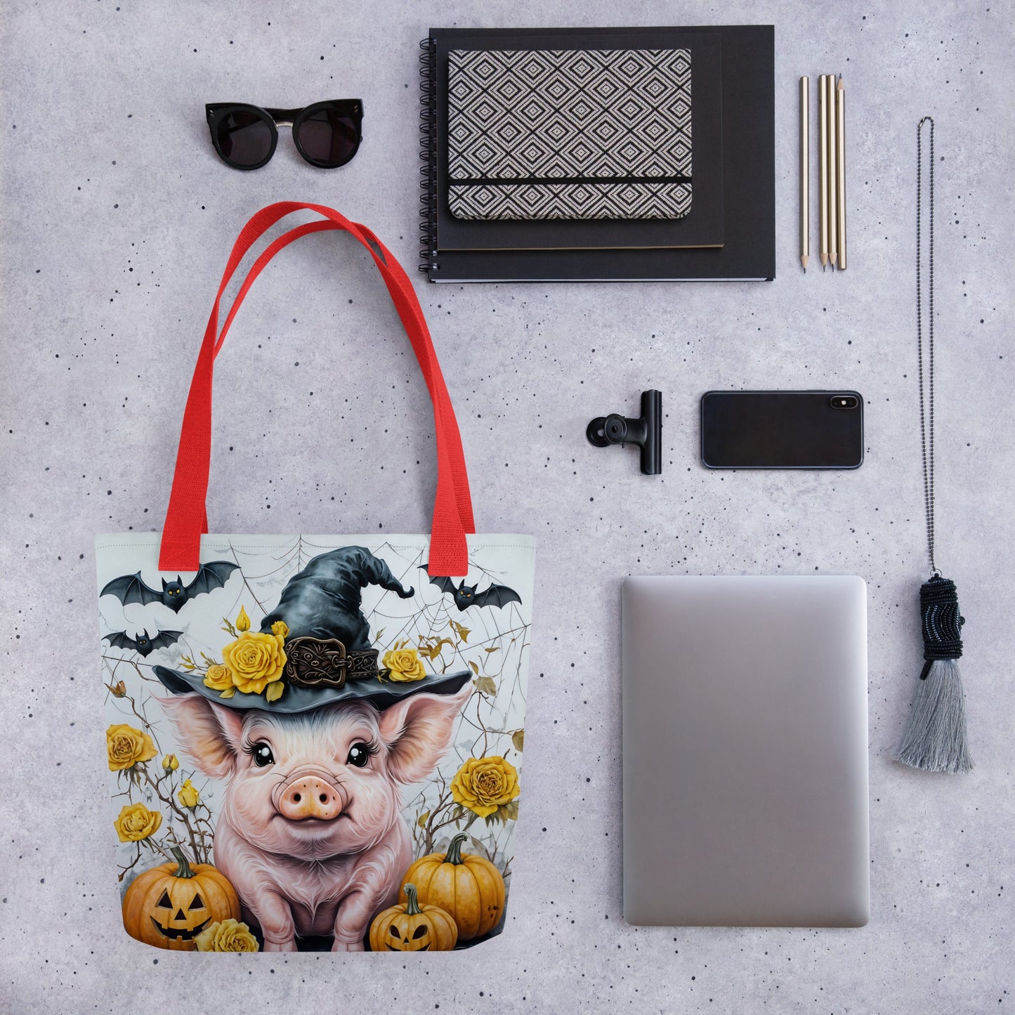 Halloween Pig Tote Bag - Tote Bags - Discovery Co.