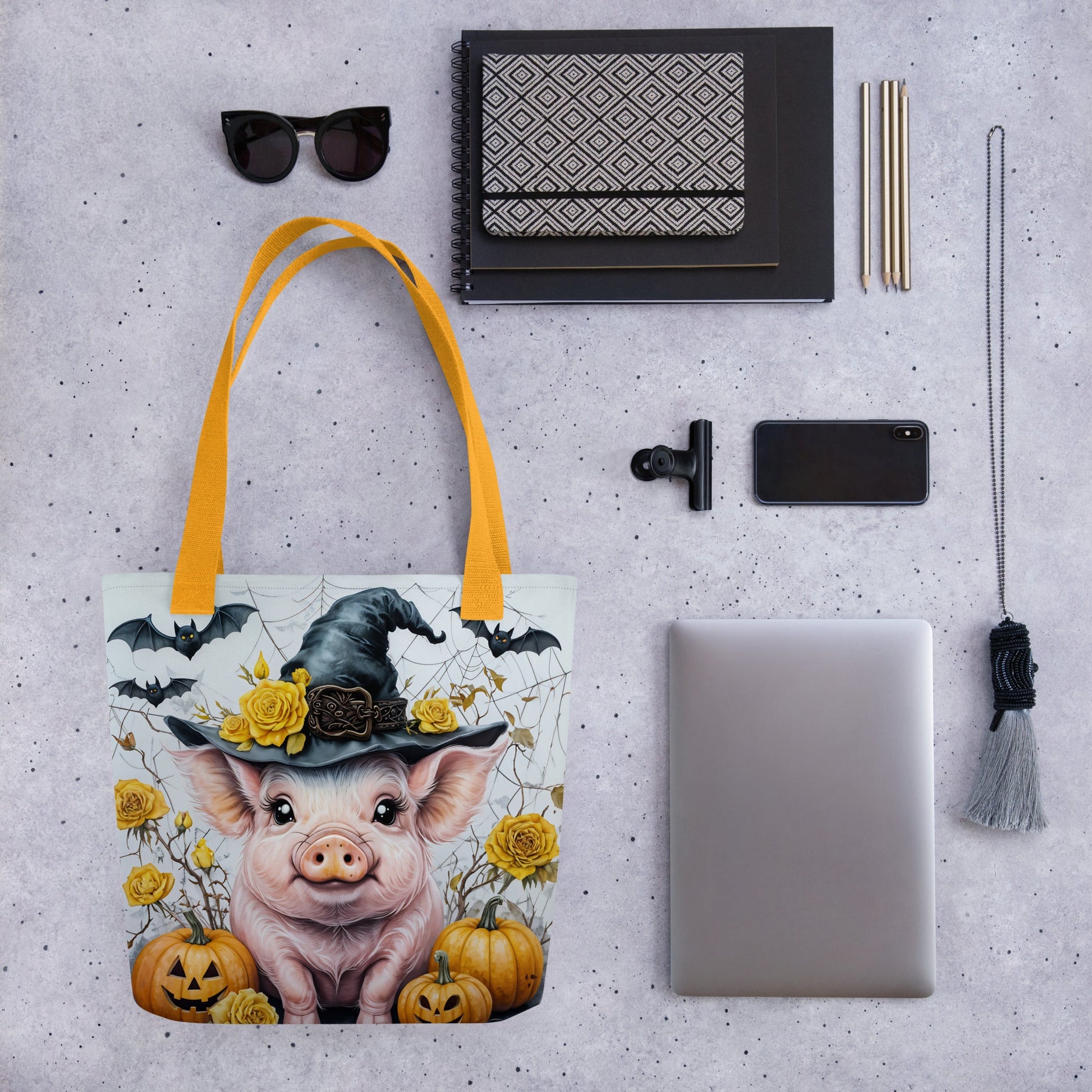 Halloween Pig Tote Bag - Tote Bags - Discovery Co.