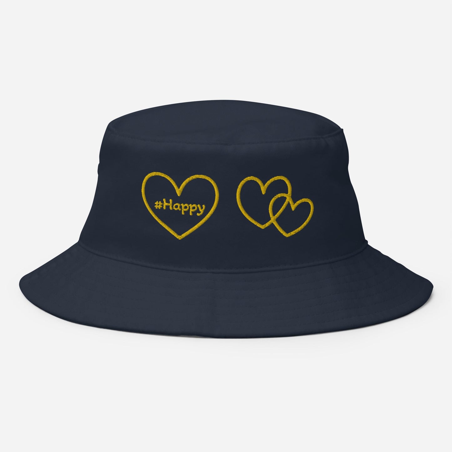 #Happy Yellow Hearts Bucket Hat - Hats - Discovery Co.